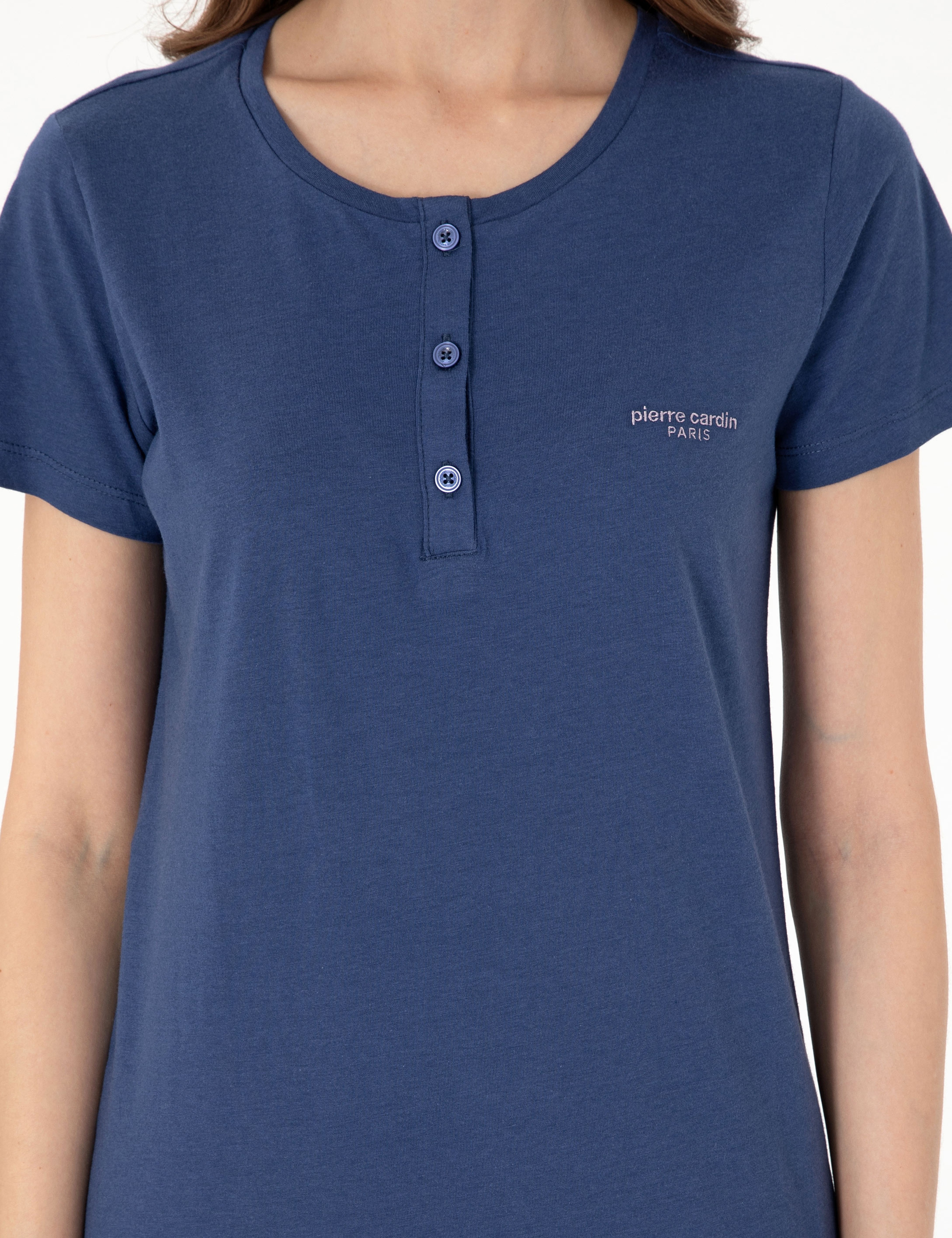 İndigo Kısakollu Pijama Takımı - Image 6
