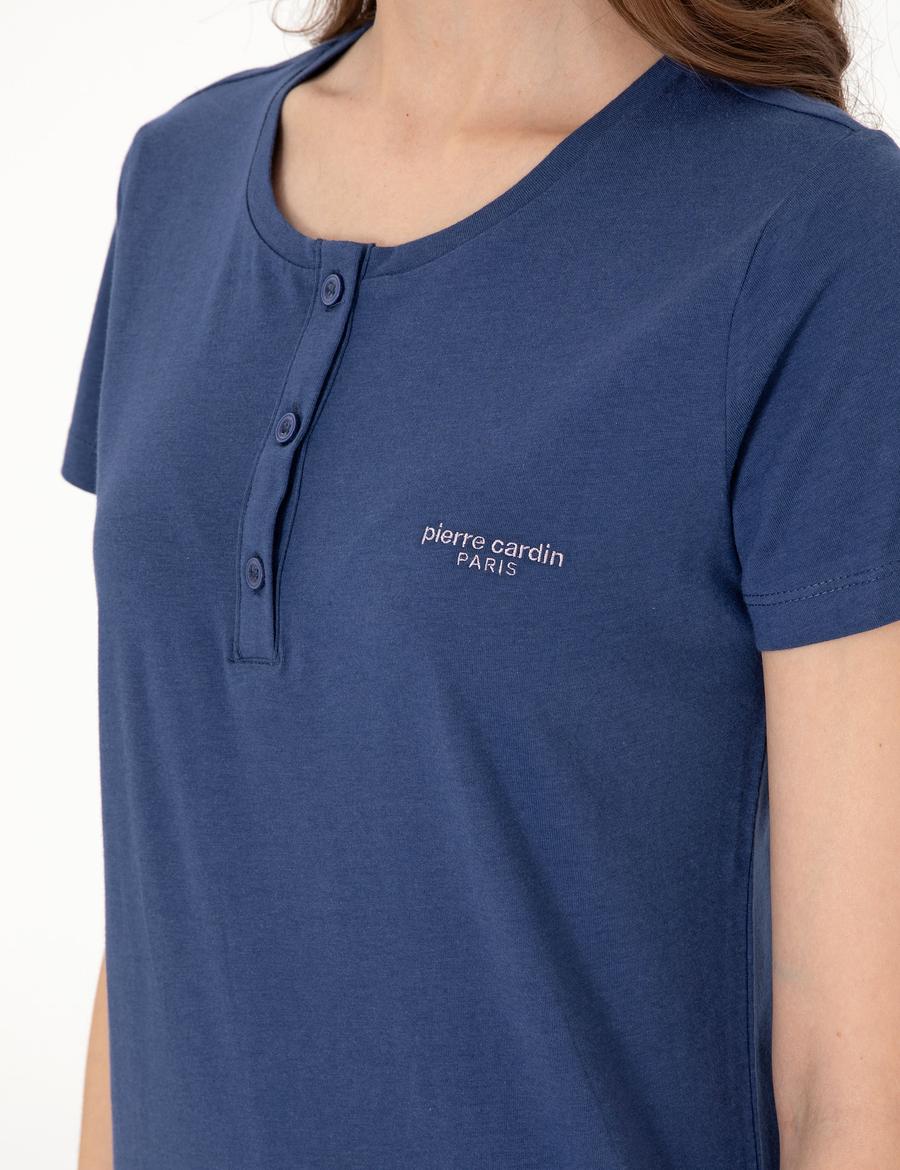 İndigo Kısakollu Pijama Takımı