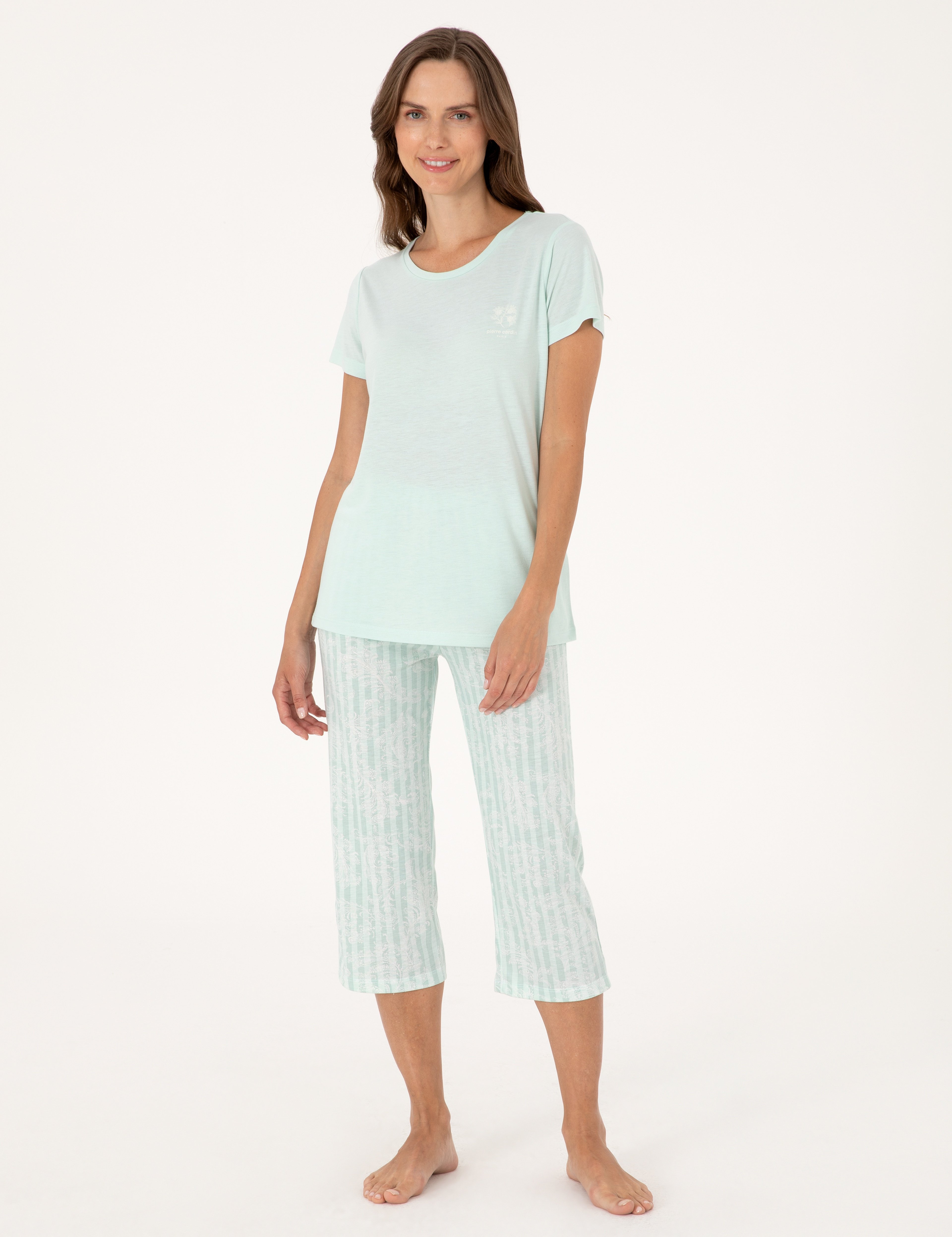 Mint Kapri Pijama Takımı - Image 1