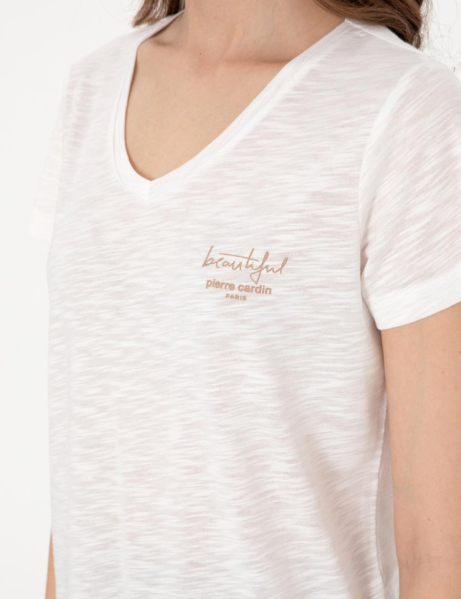 Krem Kısakollu Pijama Takımı