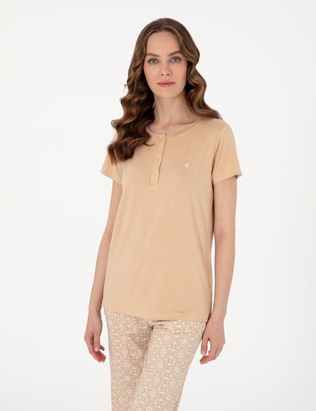 Bej Kapri Pijama Takımı - 50319045004