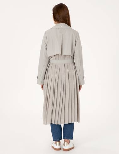 Gri Regular Fit Trençkot