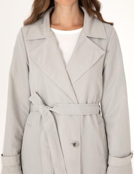 Gri Regular Fit Trençkot - 50300847002