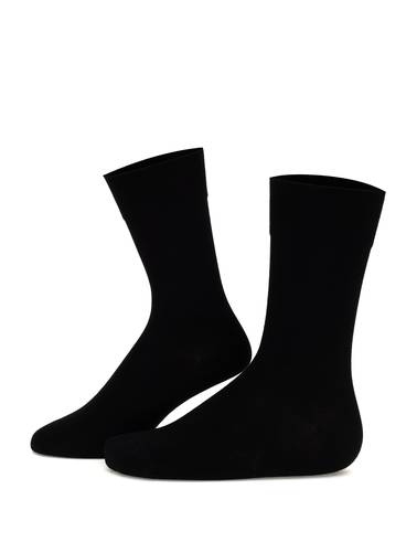 Erkek Bambu Karışımlı 2'li Paket Gri Soket Basic Çorap
