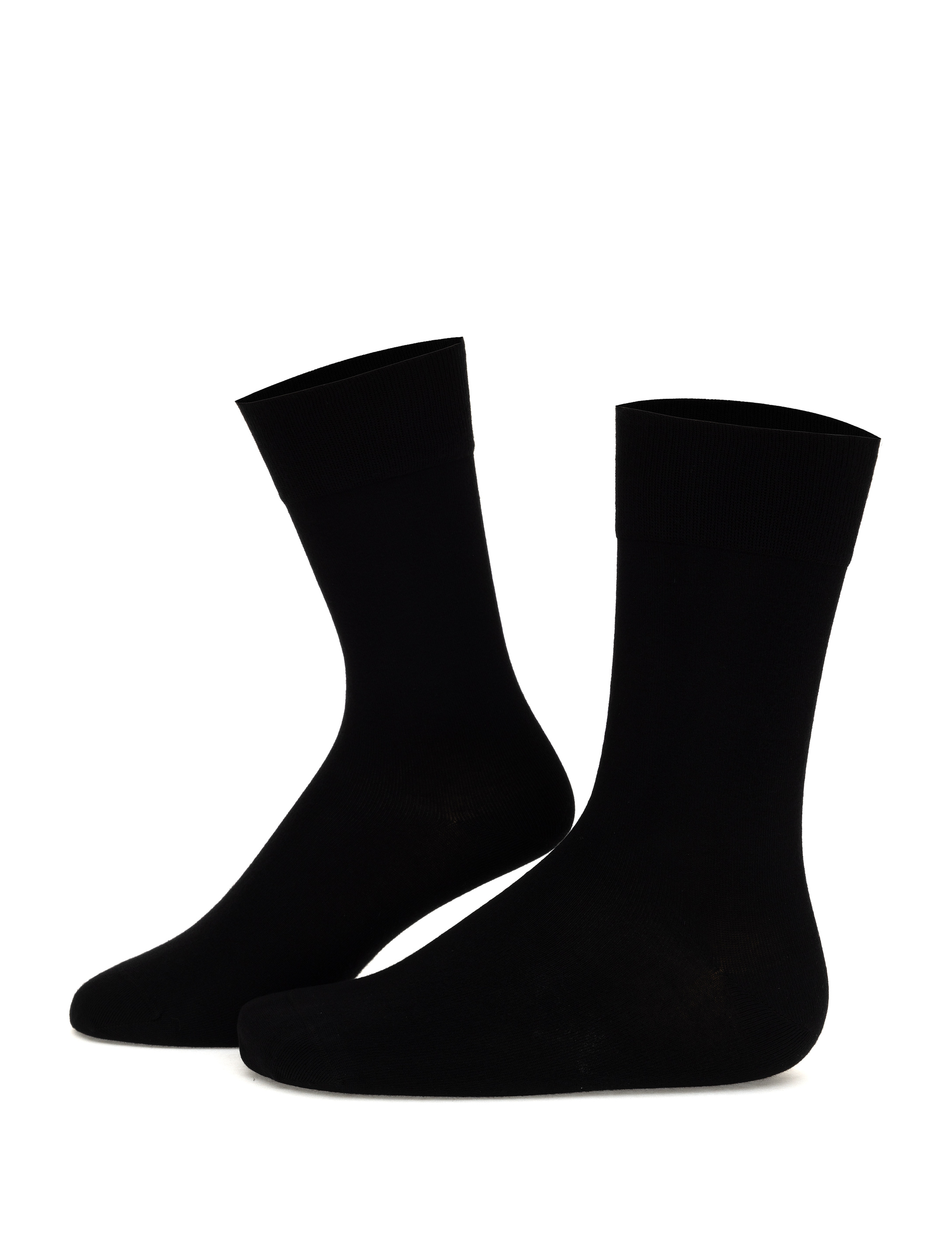Erkek Bambu Karışımlı 2'li Paket Gri Soket Basic Çorap - Image 4