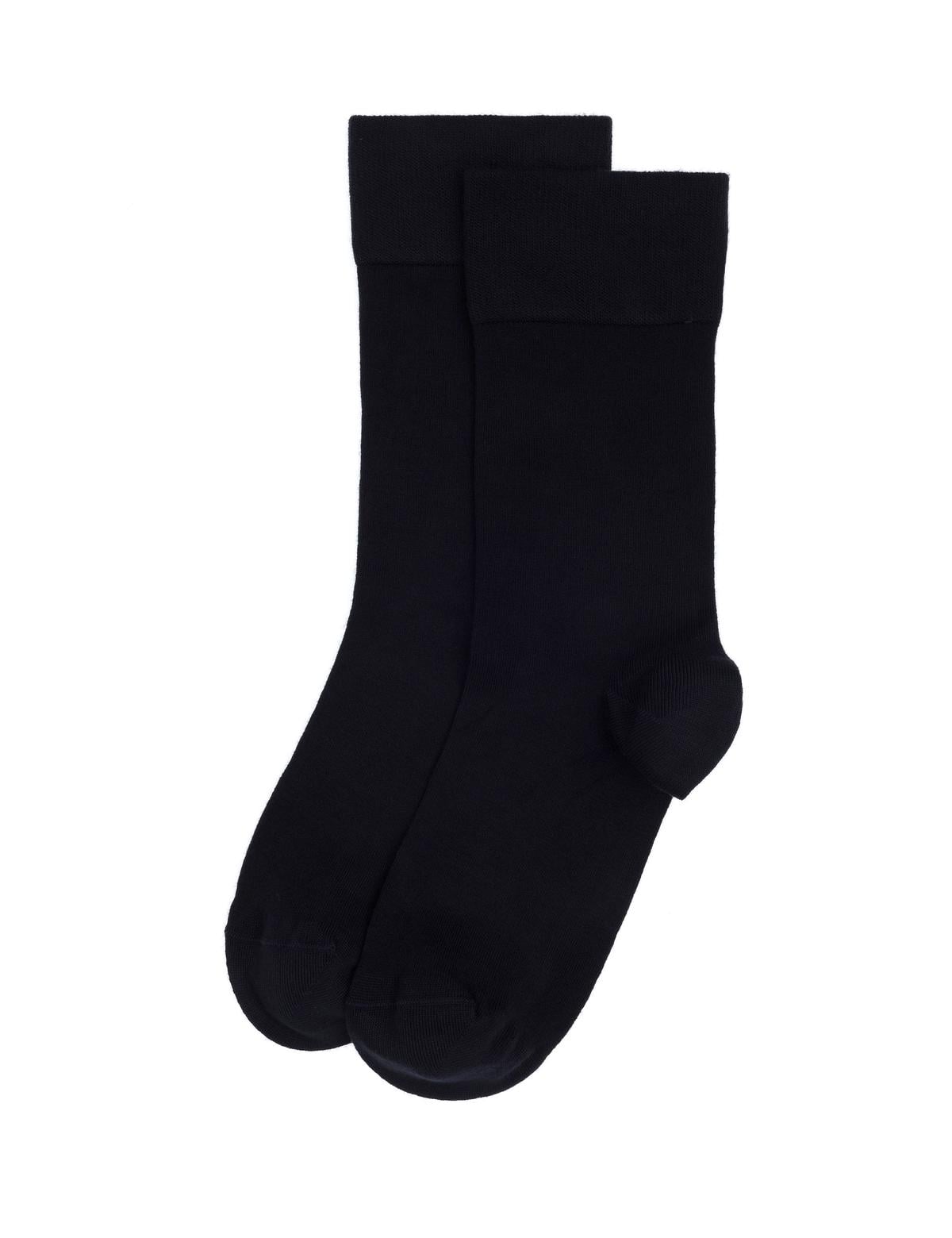 Erkek Bambu Karışımlı 2'li Paket Lacivert Soket Basic Çorap