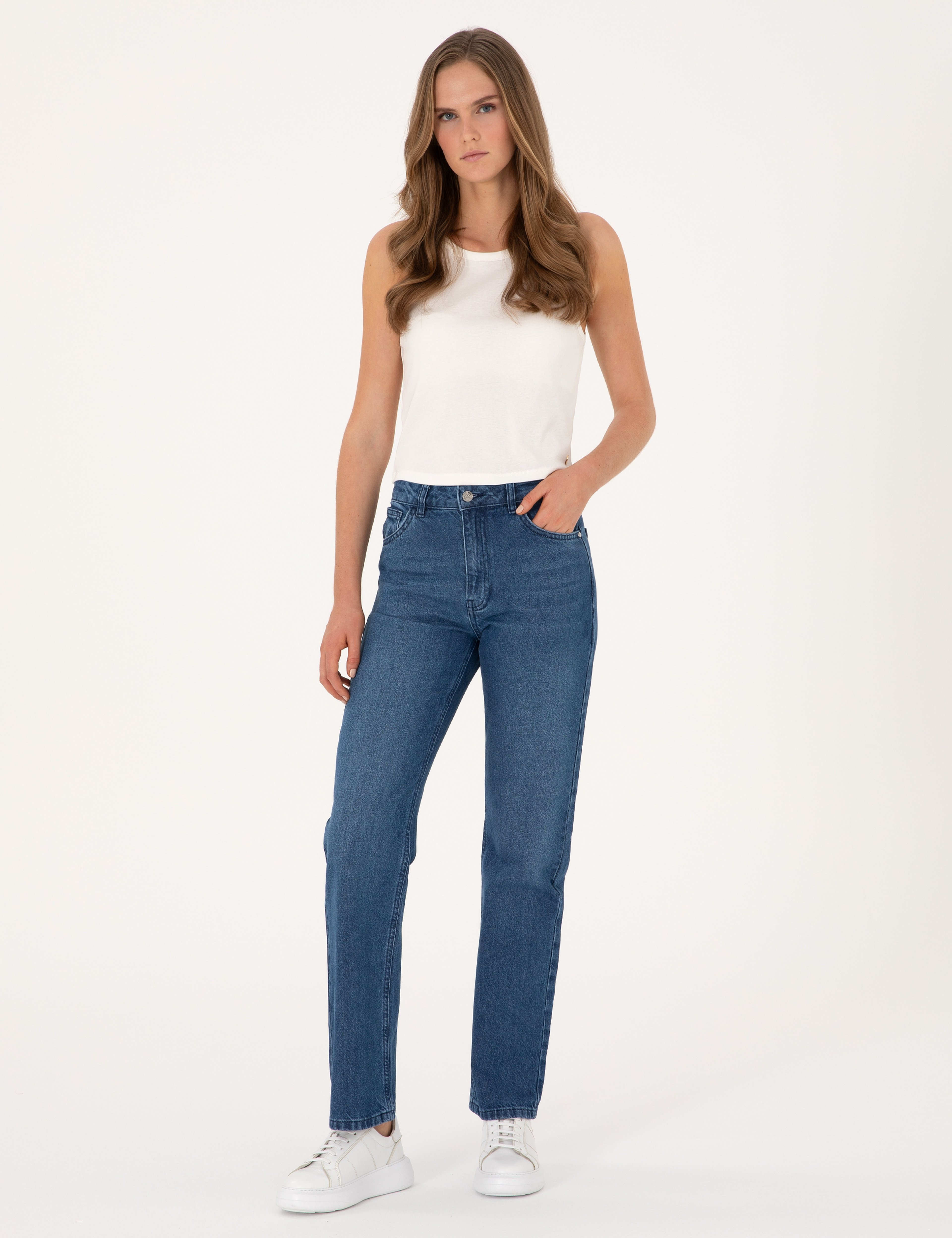 Mavi Straight Fit Jean Pantolon - Image 1
