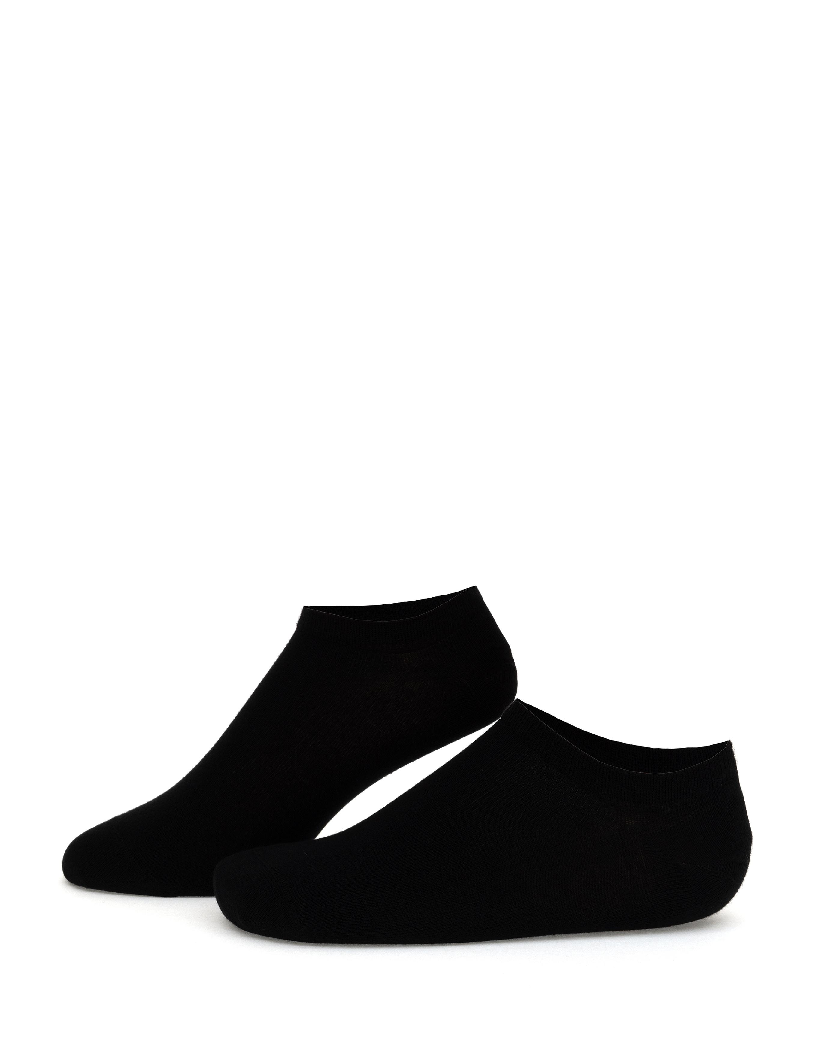 Erkek Bambu Karışımlı 3'lü Paket Siyah Patik Basic Çorap