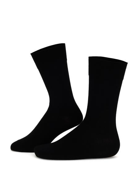 Erkek Bambu Karışımlı 2'li Paket Siyah Soket Basic Çorap - 50308478004