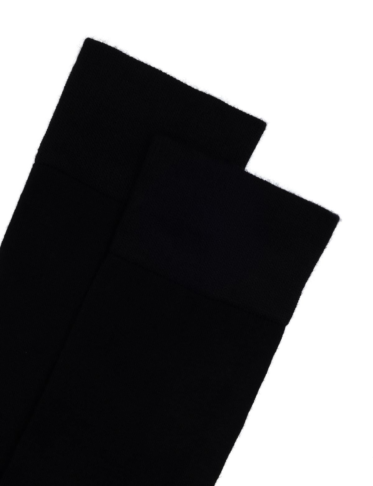 Erkek Bambu Karışımlı 2'li Paket Siyah Soket Basic Çorap - 50308478004