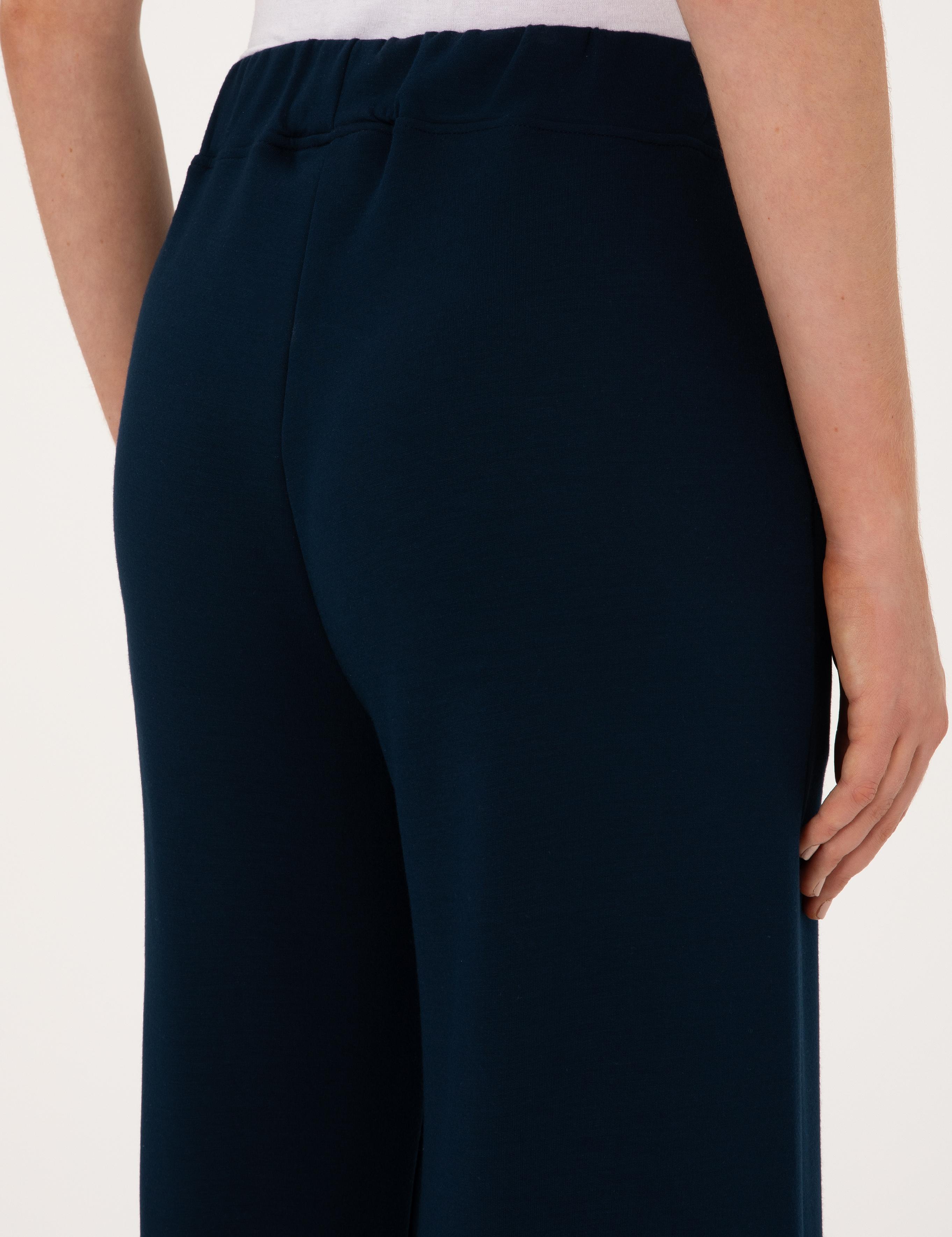 Lacivert Flare Fit Modal Karışımlı Eşofman Altı