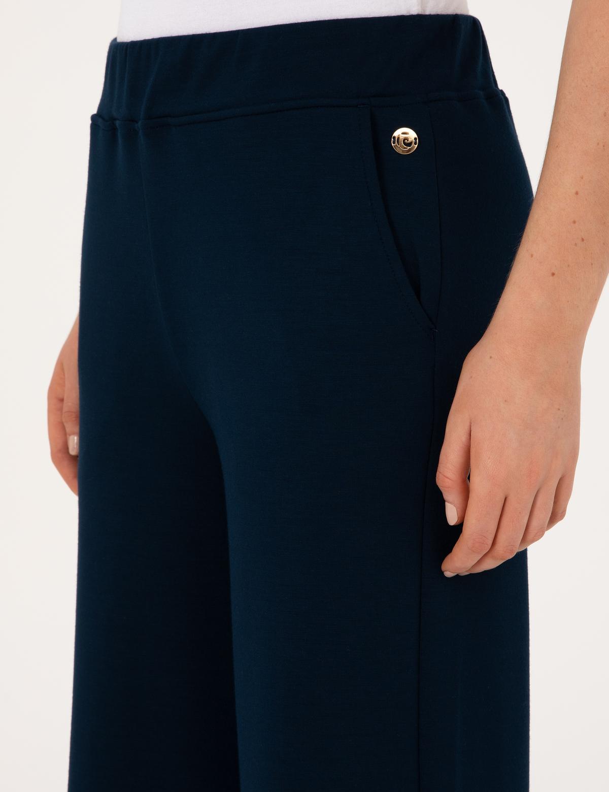 Lacivert Flare Fit Modal Karışımlı Eşofman Altı - 50314962008