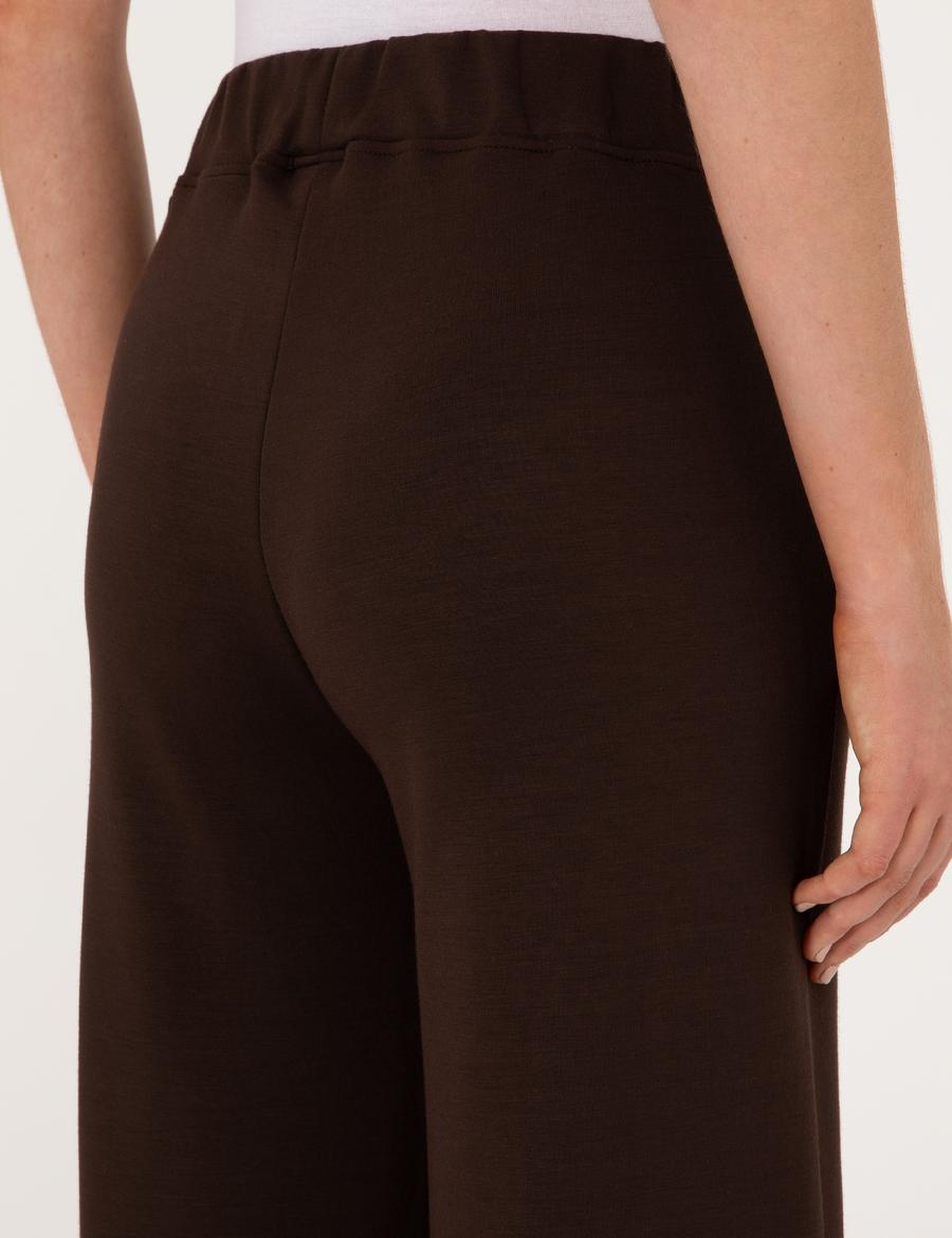 Kahverengi Flare Fit Modal Karışımlı Eşofman Altı