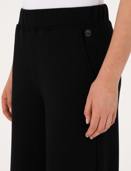 Siyah Flare Fit Modal Karışımlı Eşofman Altı - 50314962032