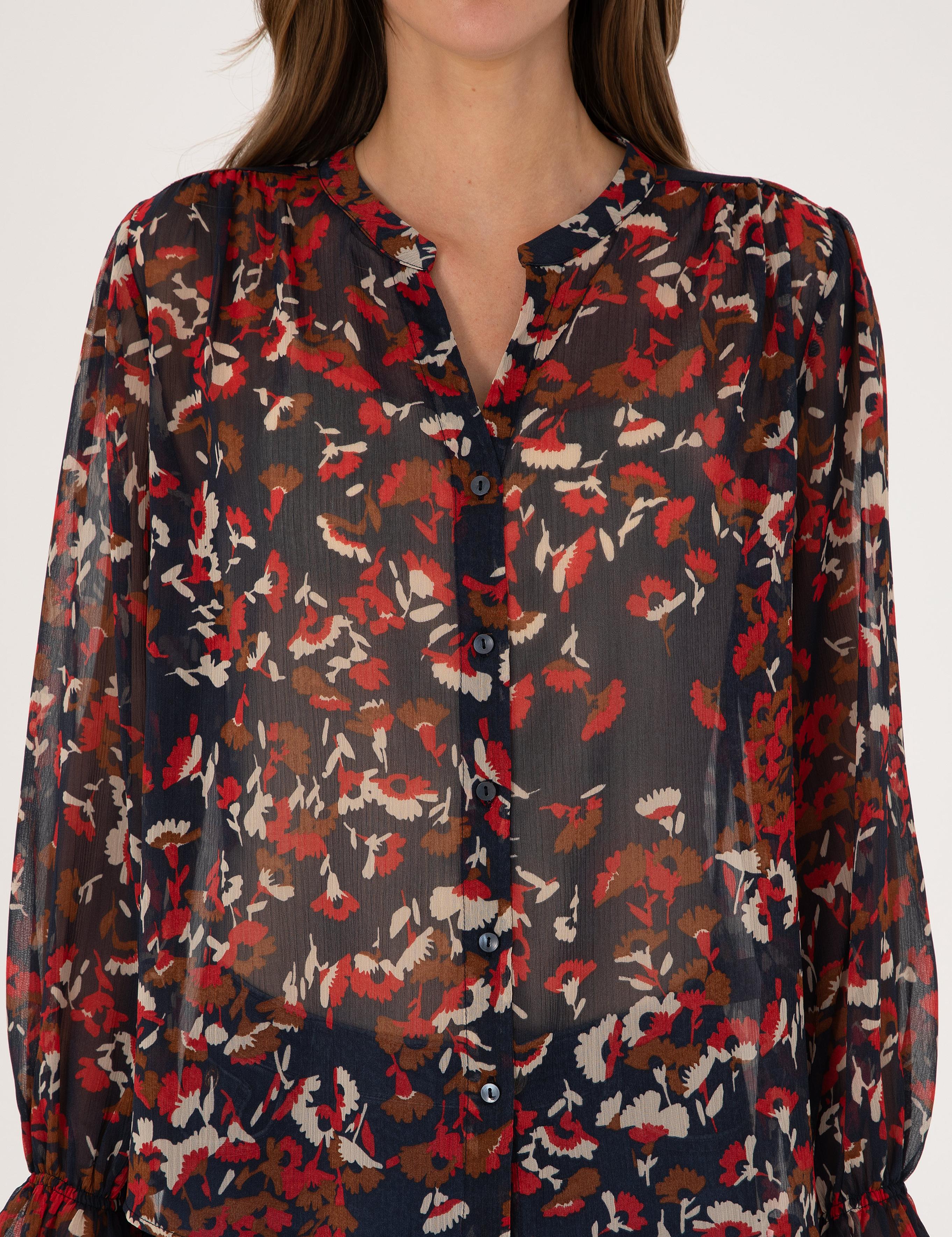 Lacivert Comfort Fit Bluz