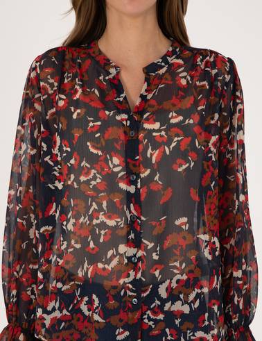 Lacivert Comfort Fit Bluz