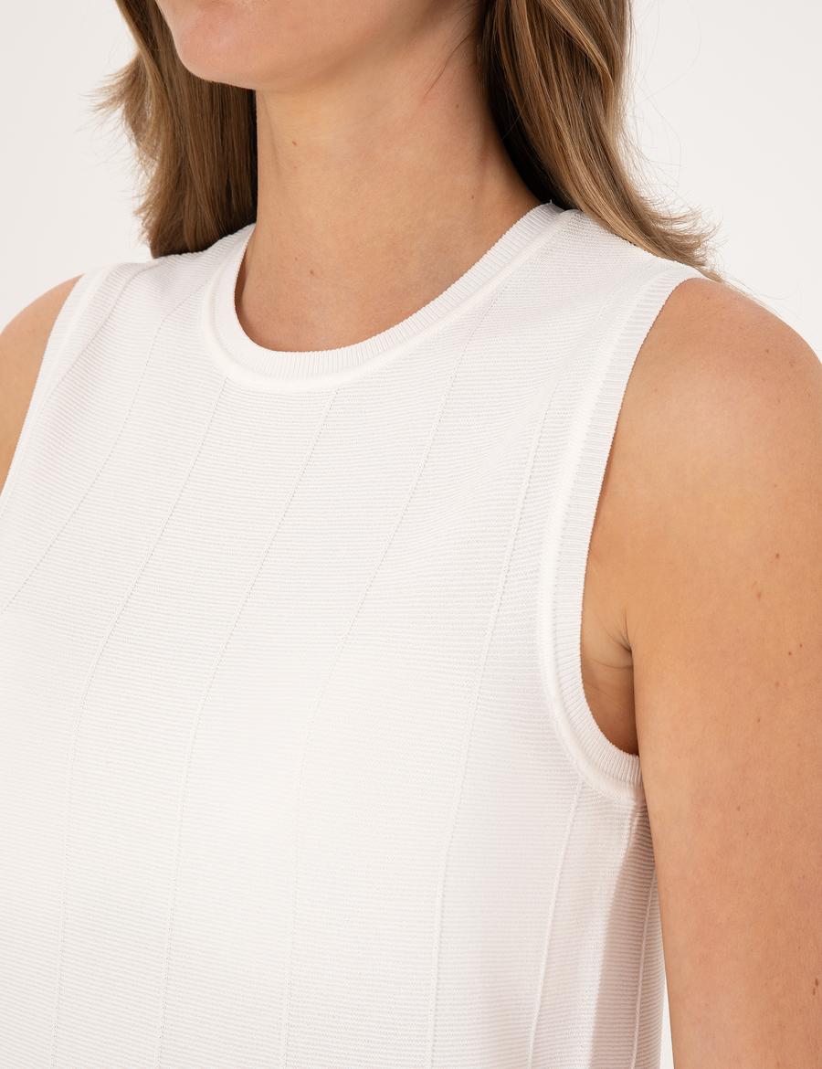 Beyaz Slim Fit Kazak