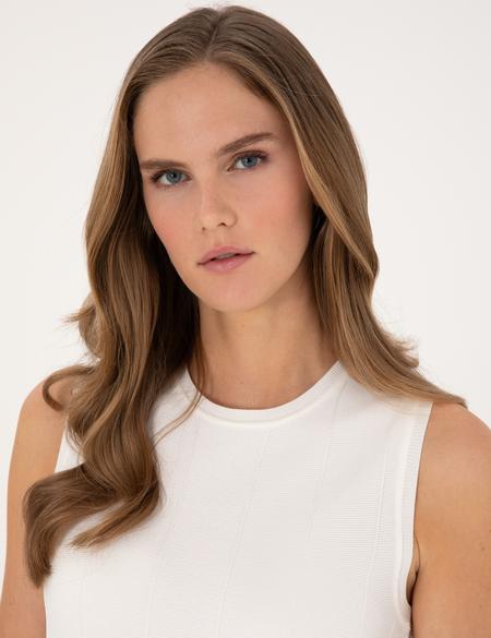 Beyaz Slim Fit Kazak - 50310969017