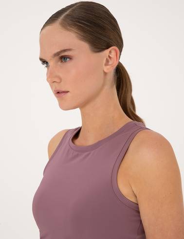 Mürdüm Crop Top Bustiyer
