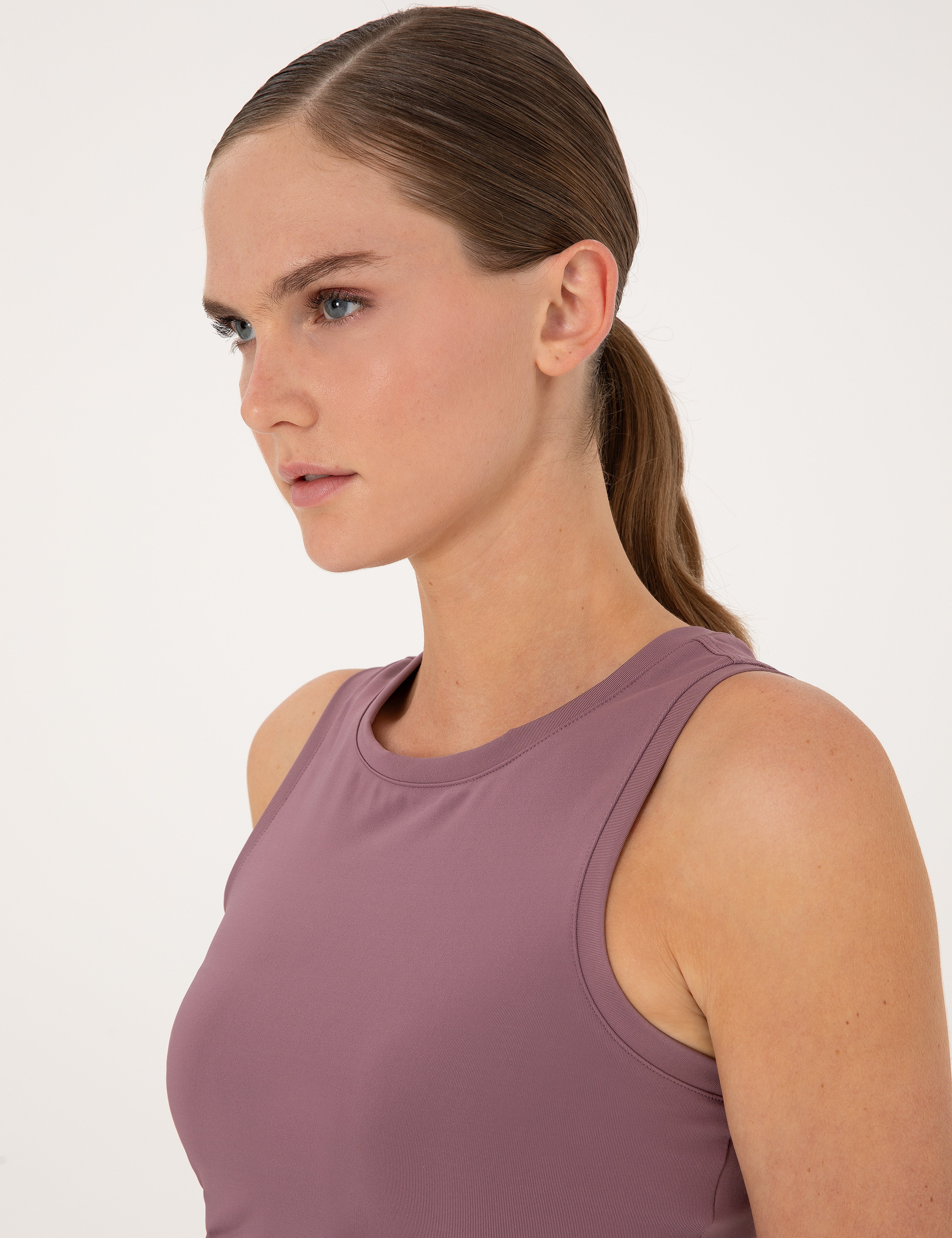 Mürdüm Crop Top Bustiyer