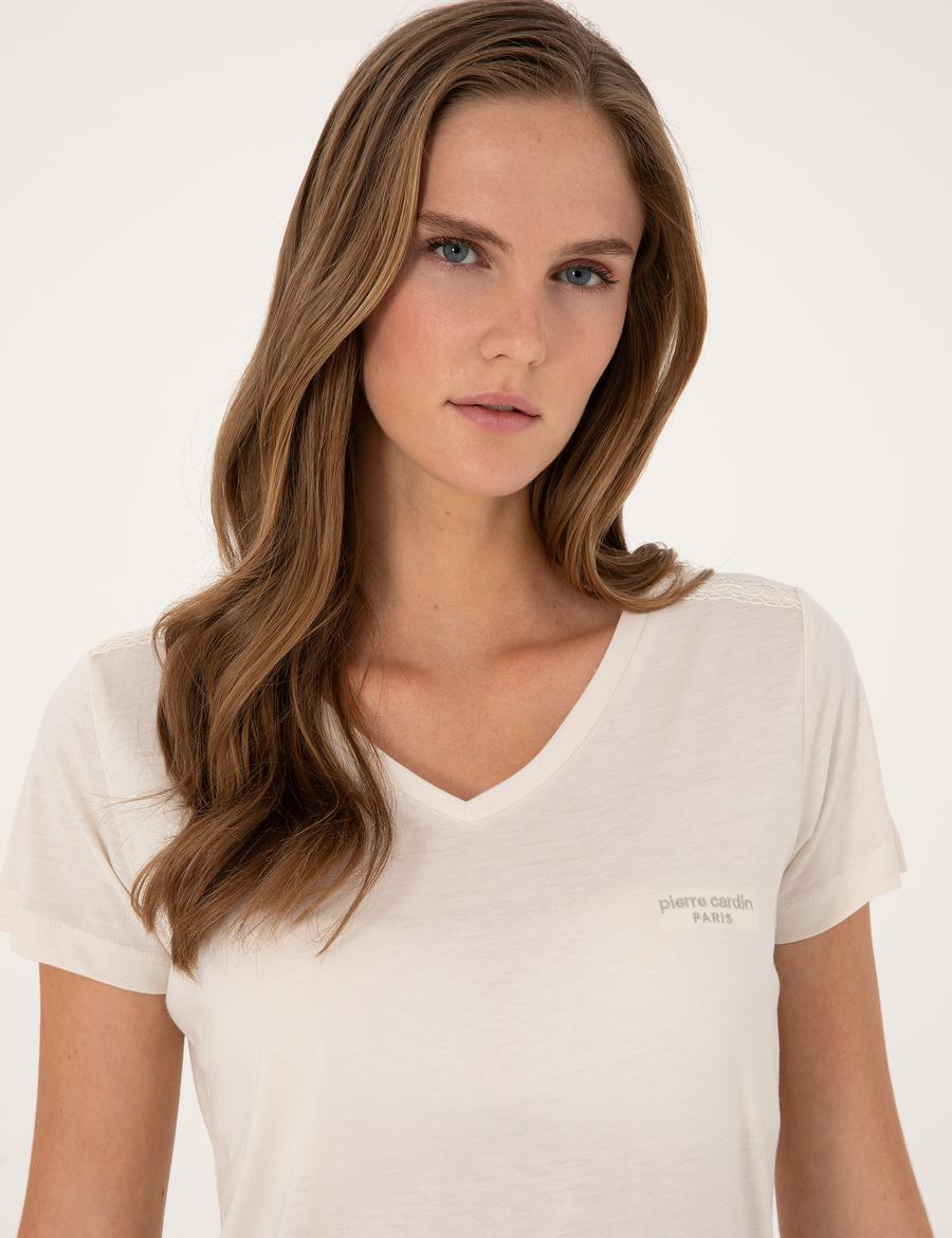 Krem Pijama Takımı