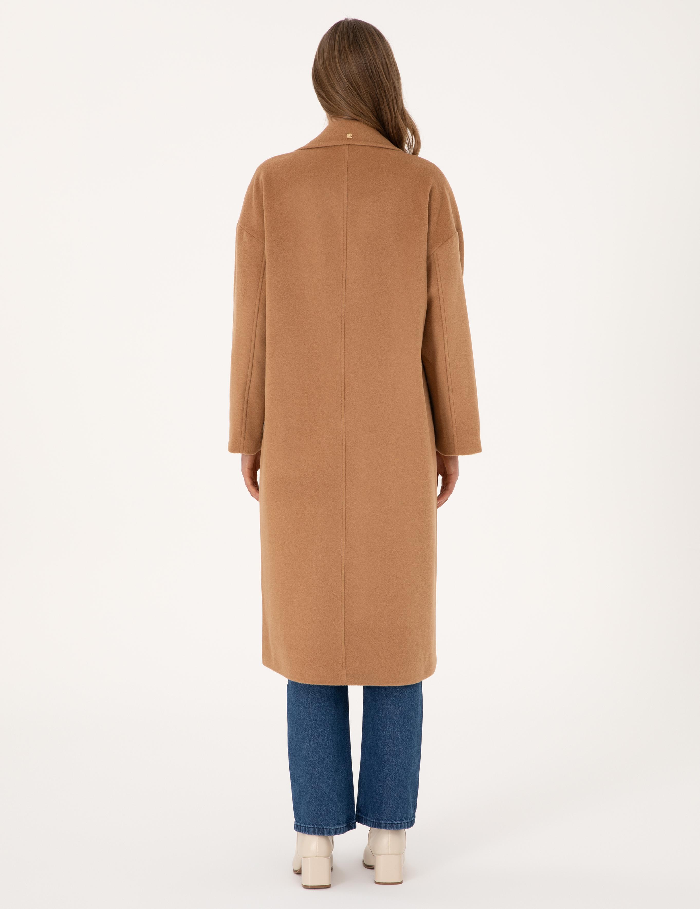 Camel Comfort Fit Kaşe Kaban