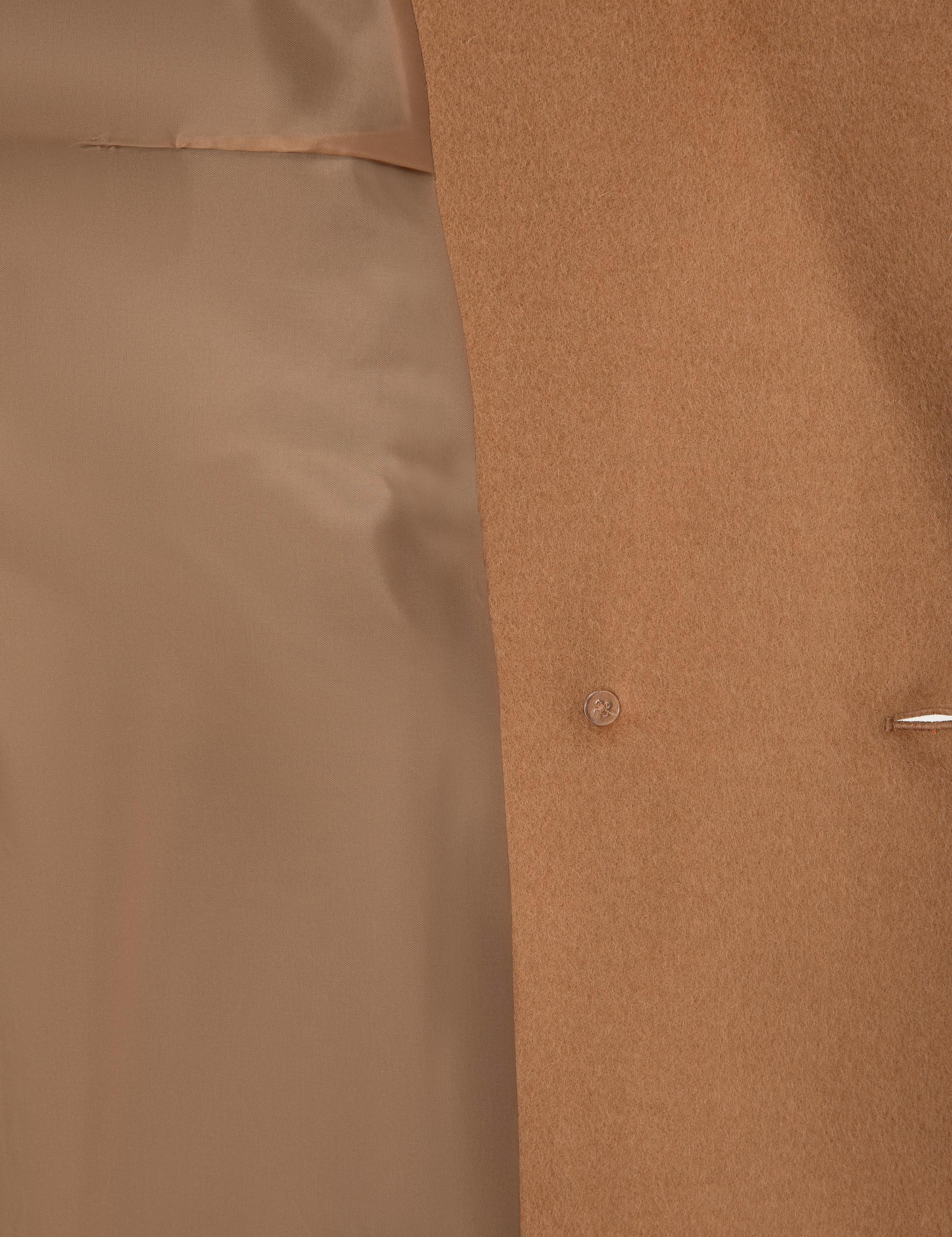 Camel Comfort Fit Kaşe Kaban