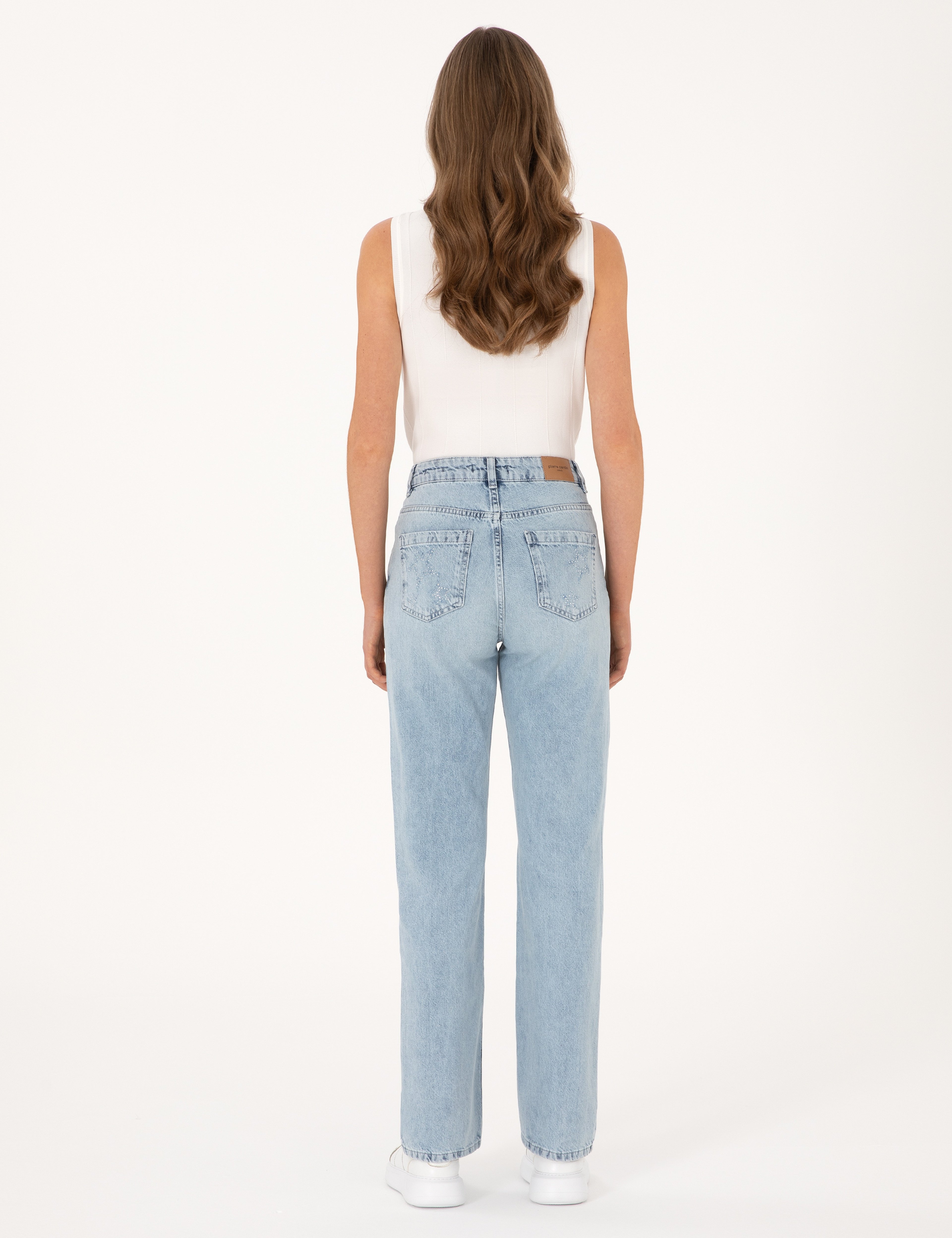 Açık Mavi Straight Fit Jean Pantolon