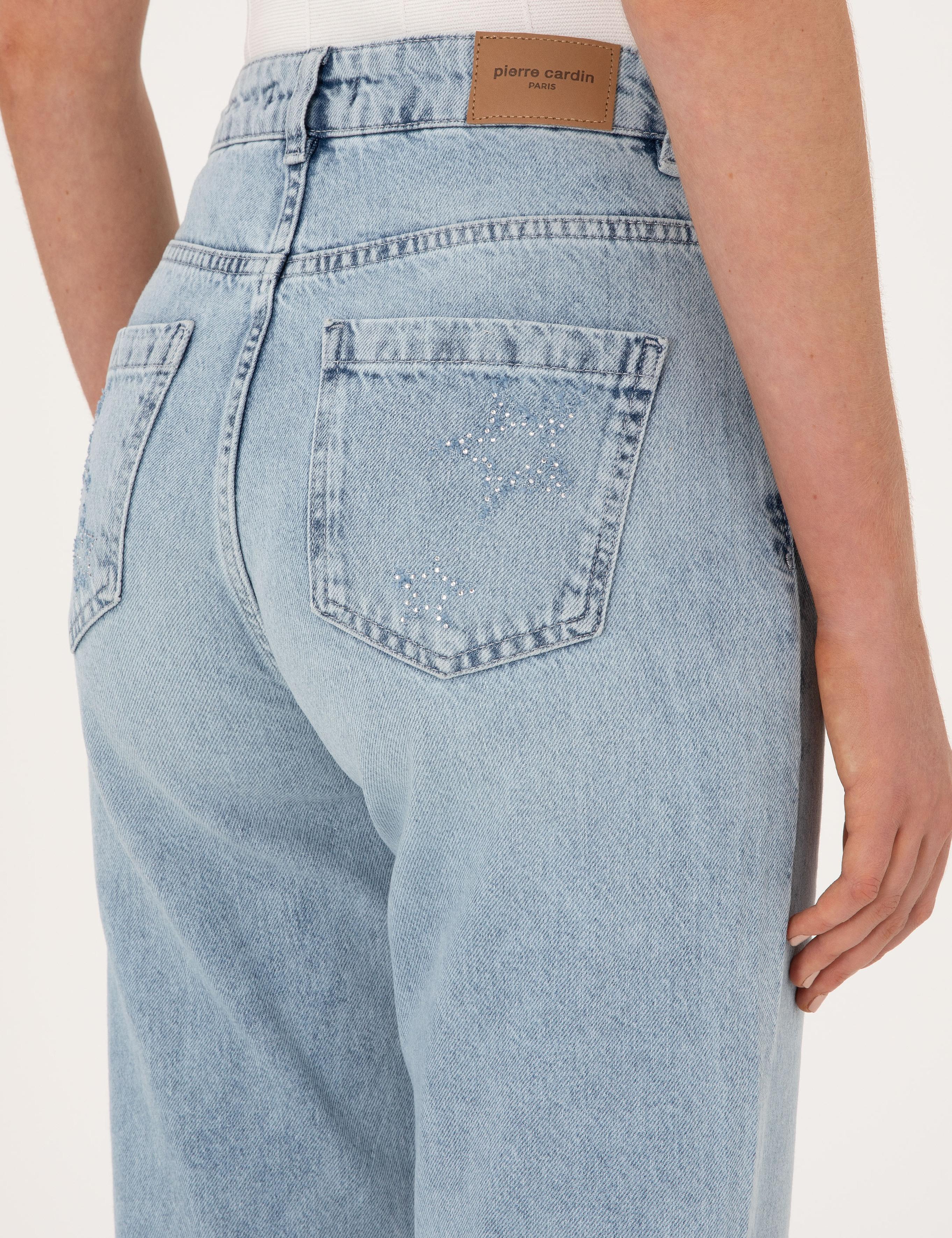 Açık Mavi Straight Fit Jean Pantolon