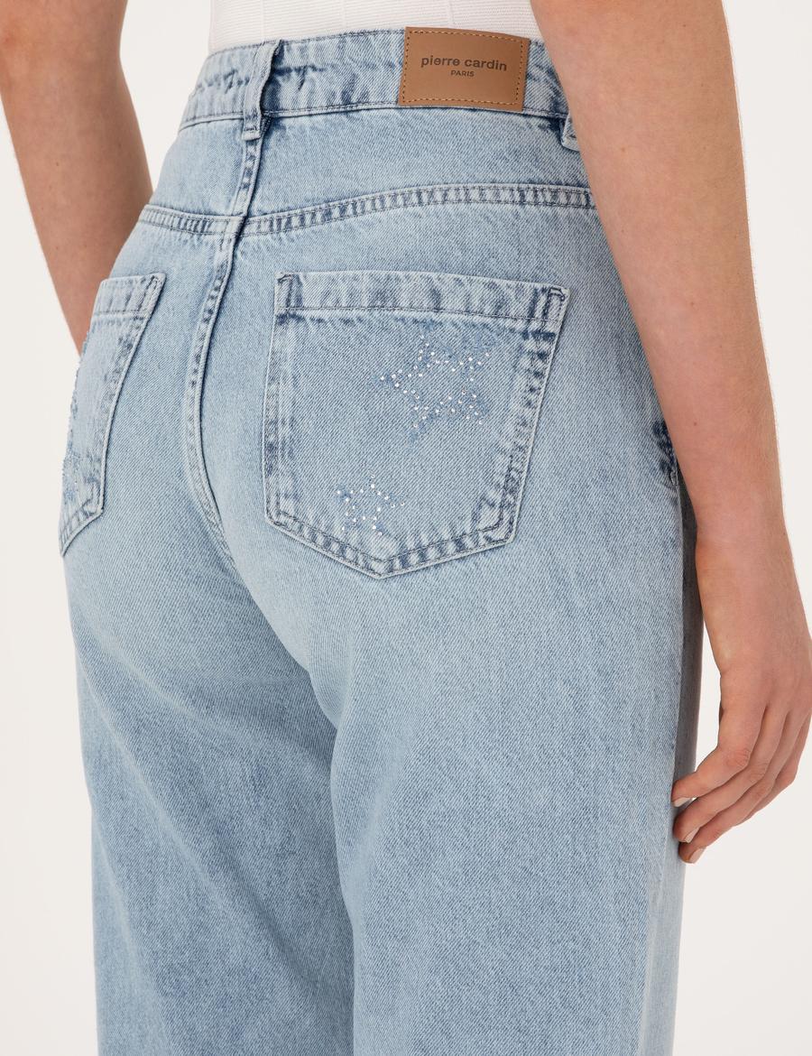 Açık Mavi Straight Fit Jean Pantolon