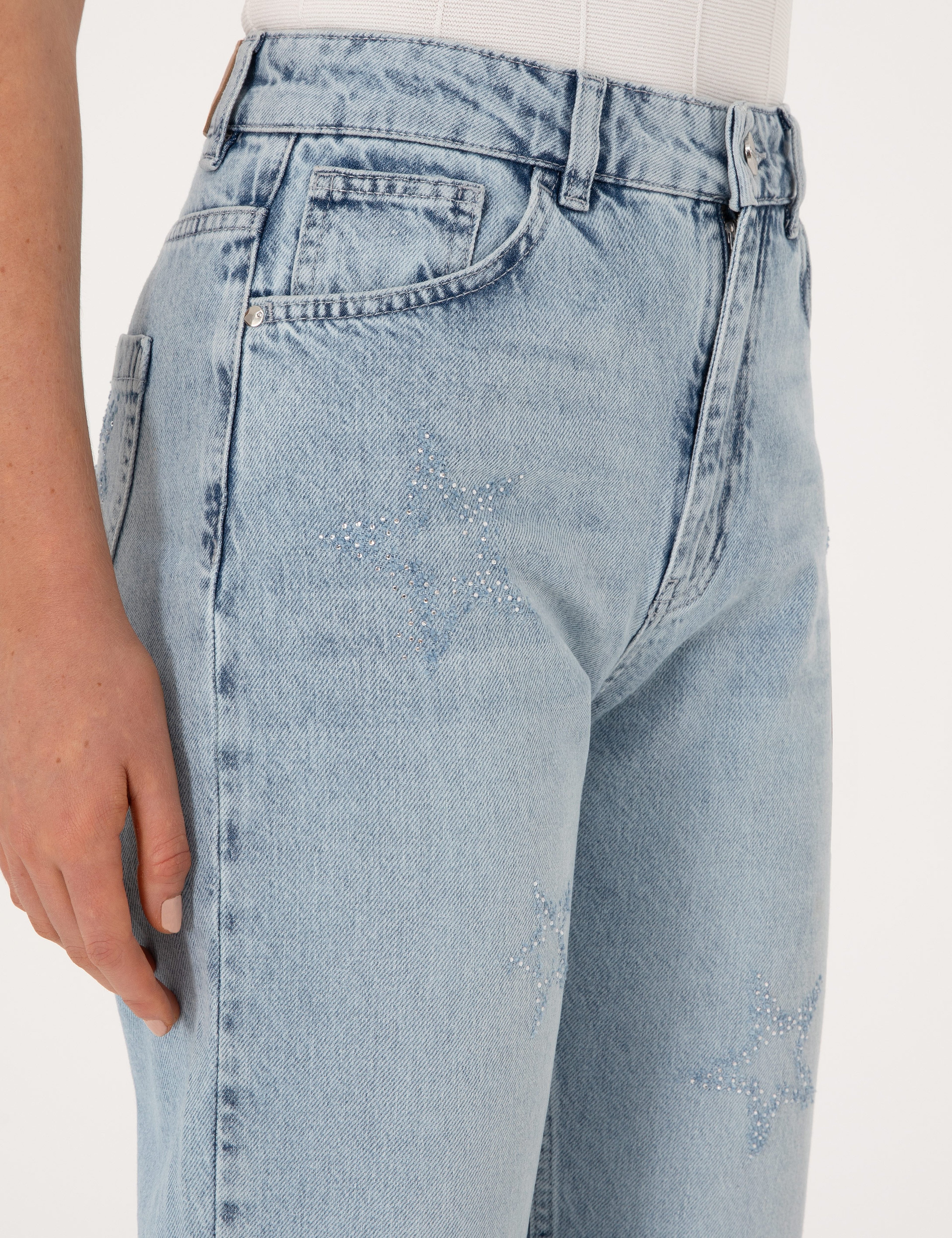 Açık Mavi Straight Fit Jean Pantolon - Image 5