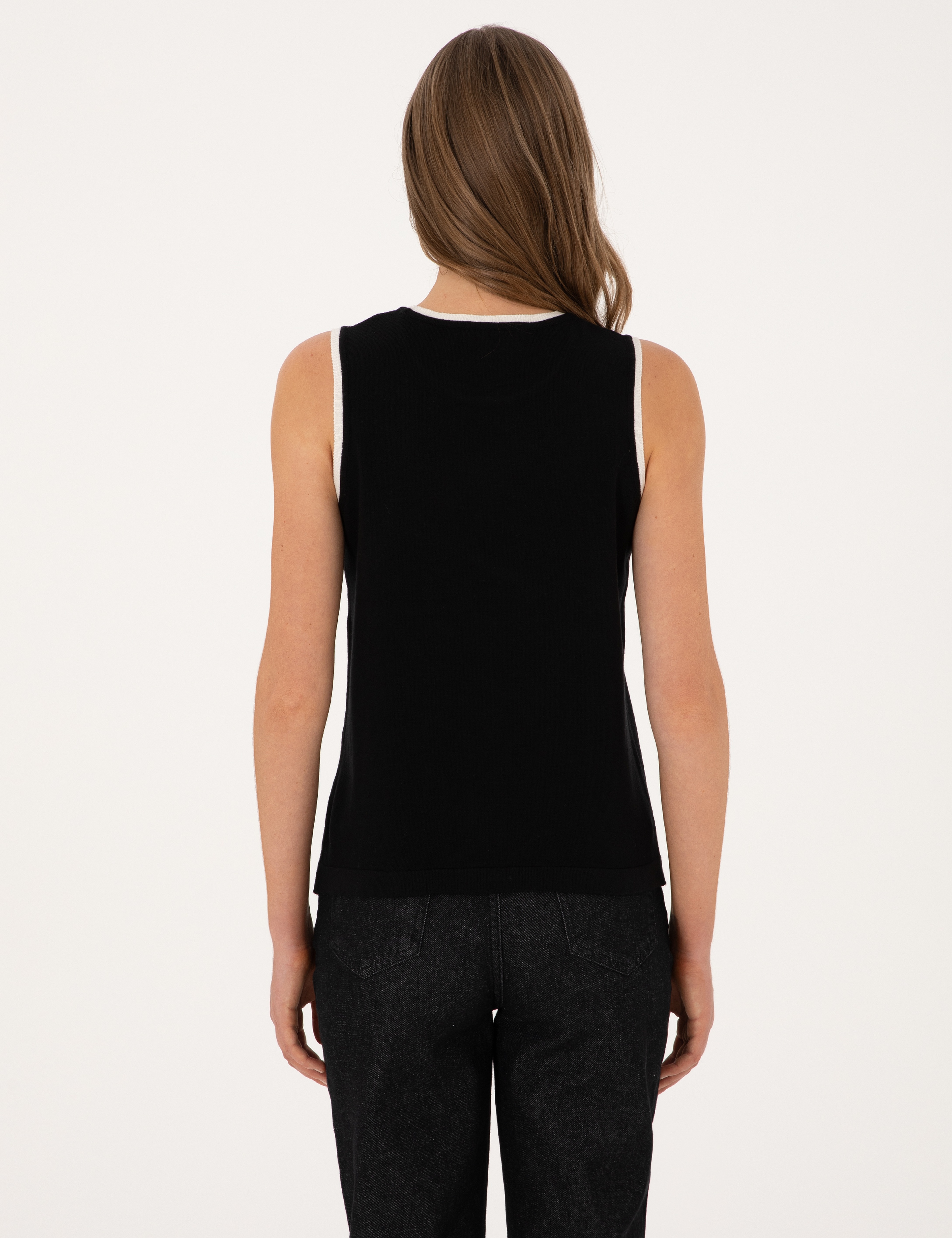 Siyah Slim Fit Kazak - Image 5