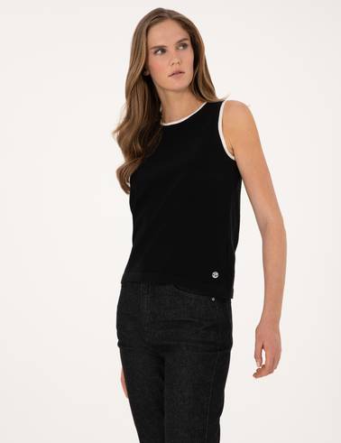 Siyah Slim Fit Kazak