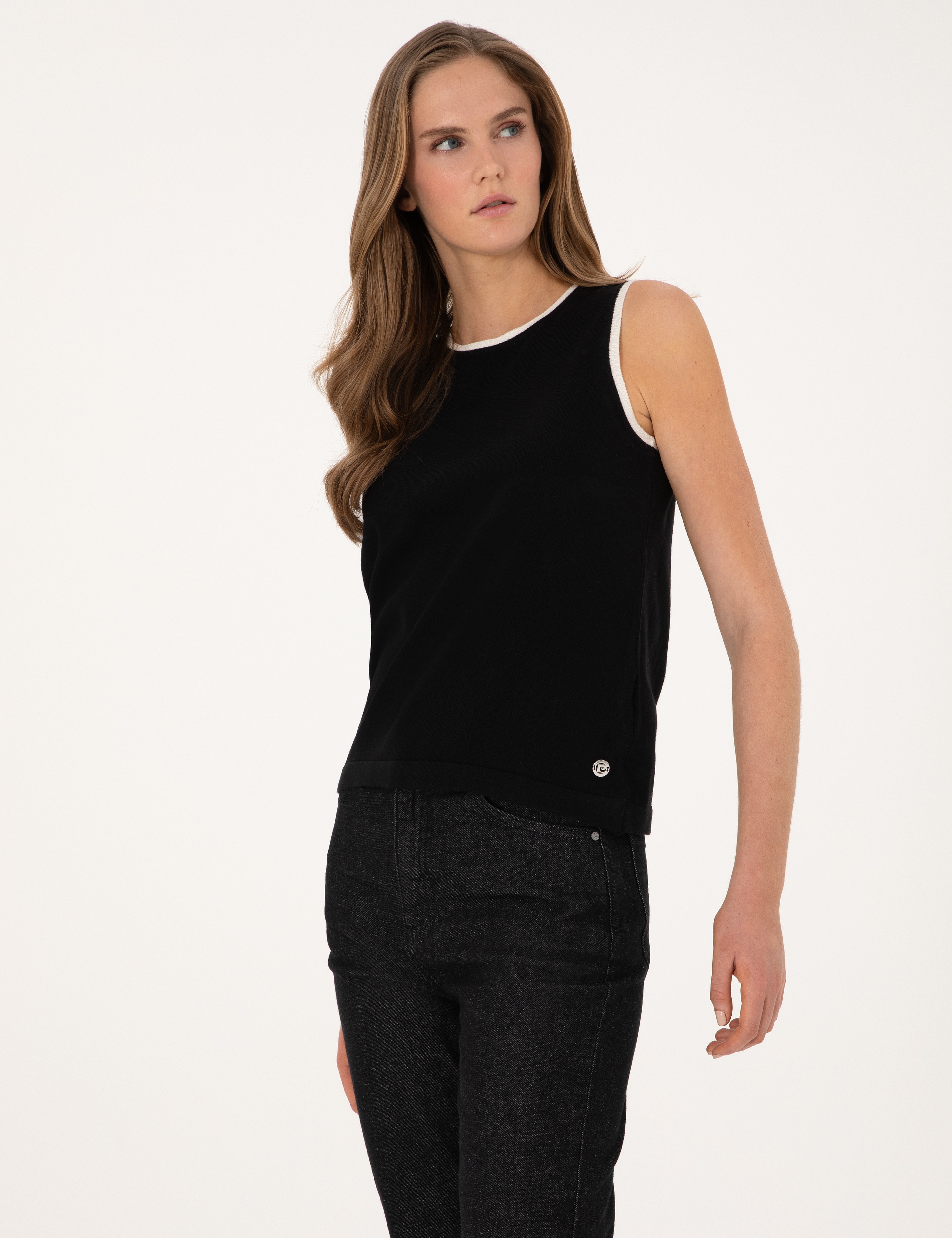 Siyah Slim Fit Kazak - Image 3