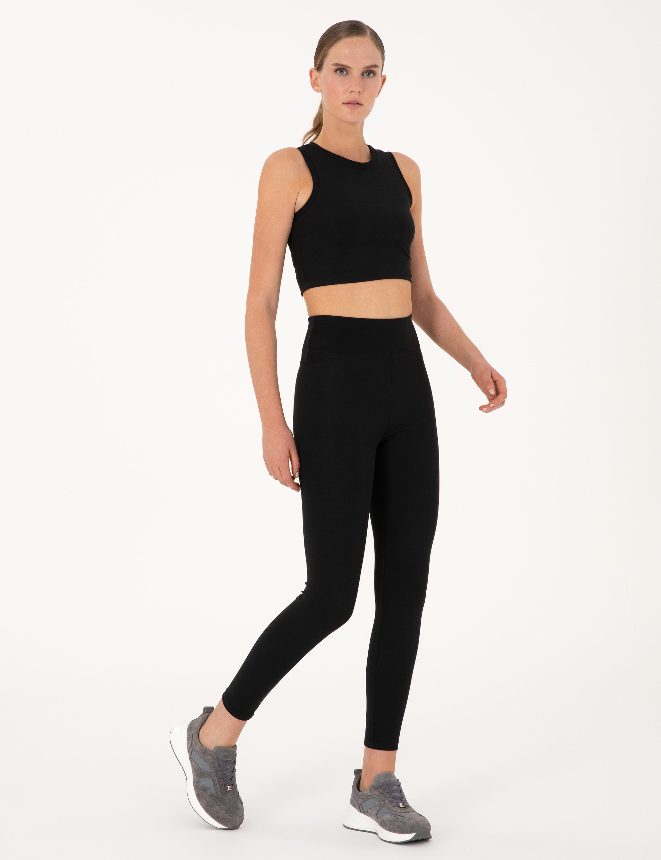 Siyah Yüksek Bel Tayt