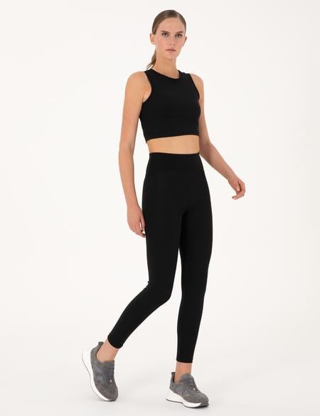 Siyah Yüksek Bel Tayt - 50314949018