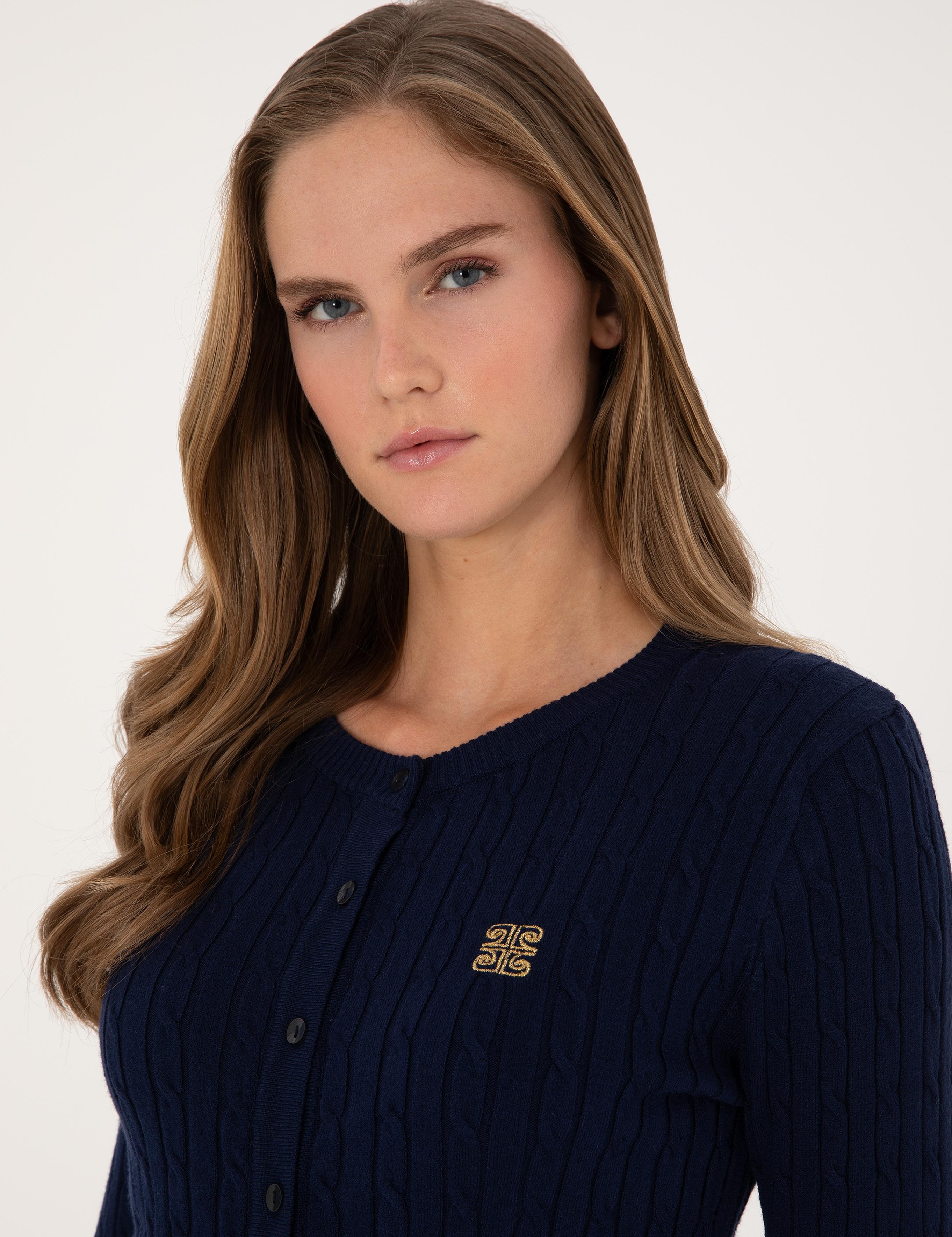 Lacivert Ex. Slim Fit Triko Hırka