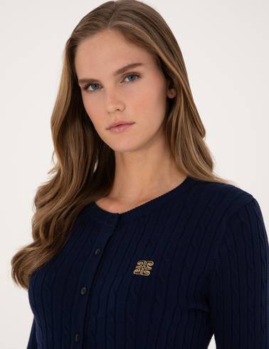 Lacivert Ex. Slim Fit Triko Hırka