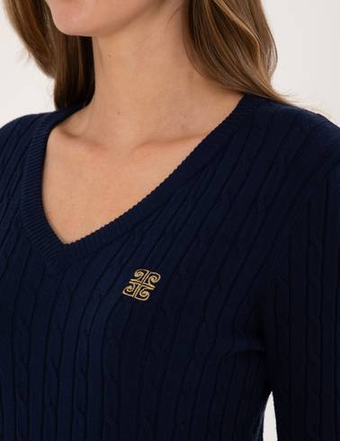 Lacivert Extra Slim Fit Basic Kazak