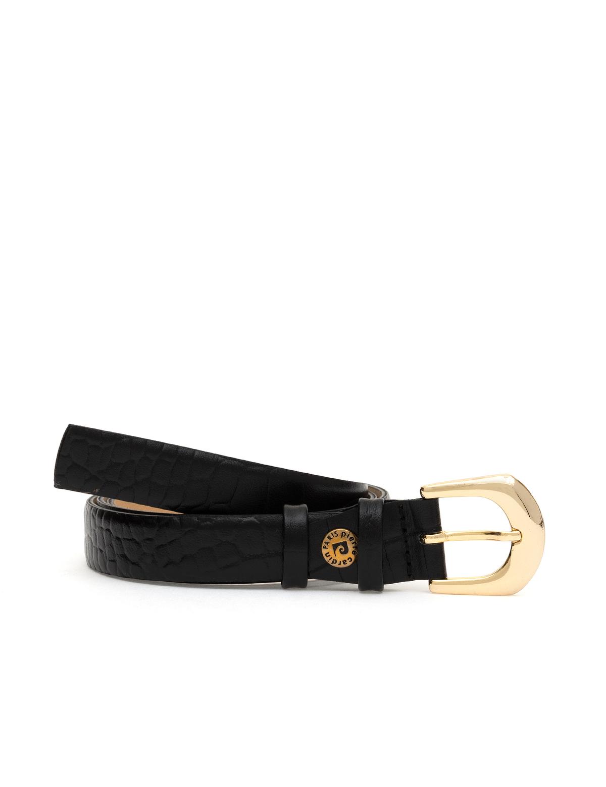 Siyah Deri Kemer - 50316473002