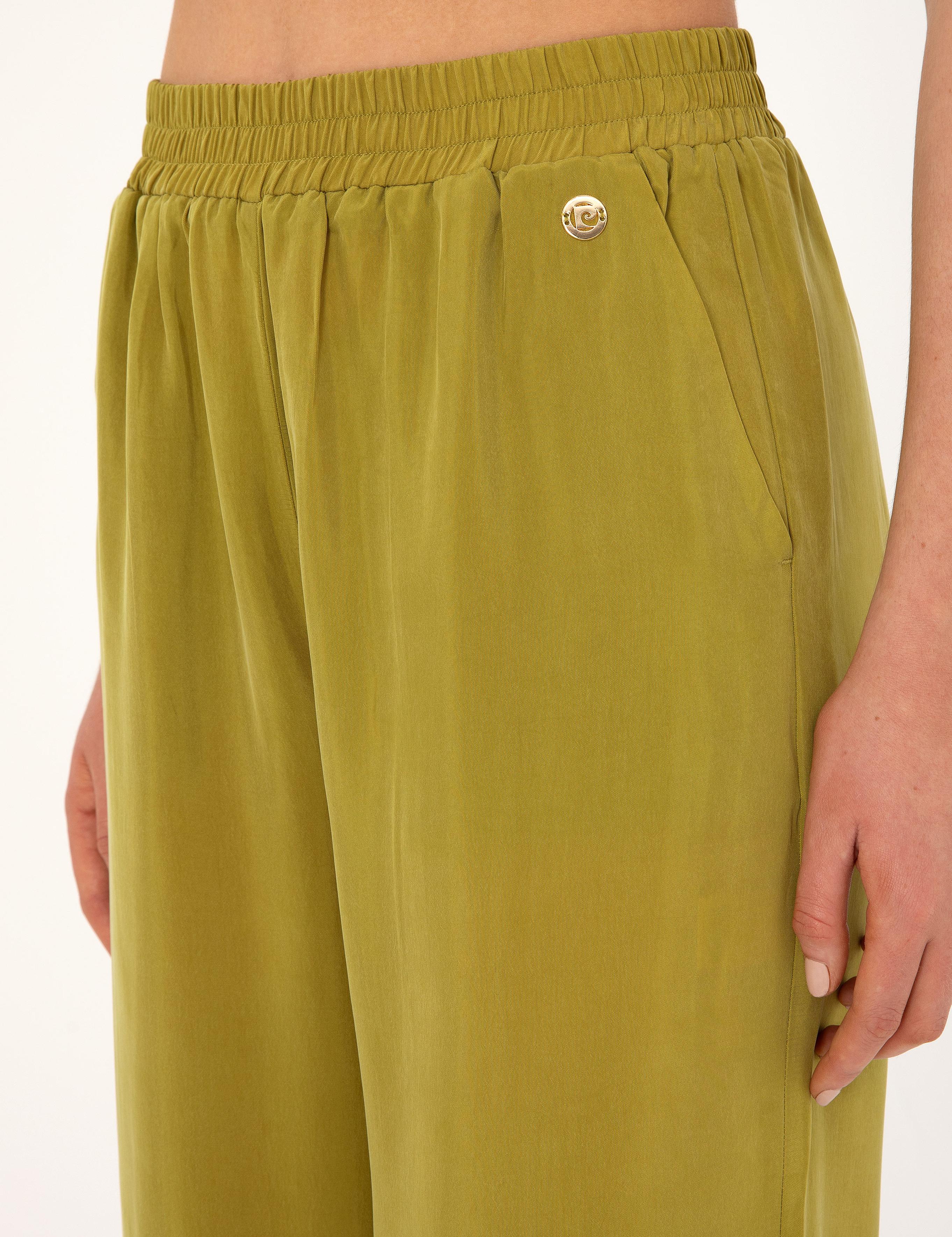 Yeşil Loose Fit Kanvas Pantolon