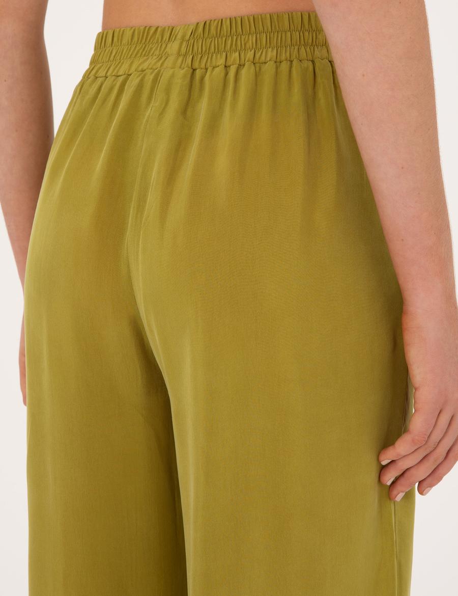 Yeşil Loose Fit Kanvas Pantolon