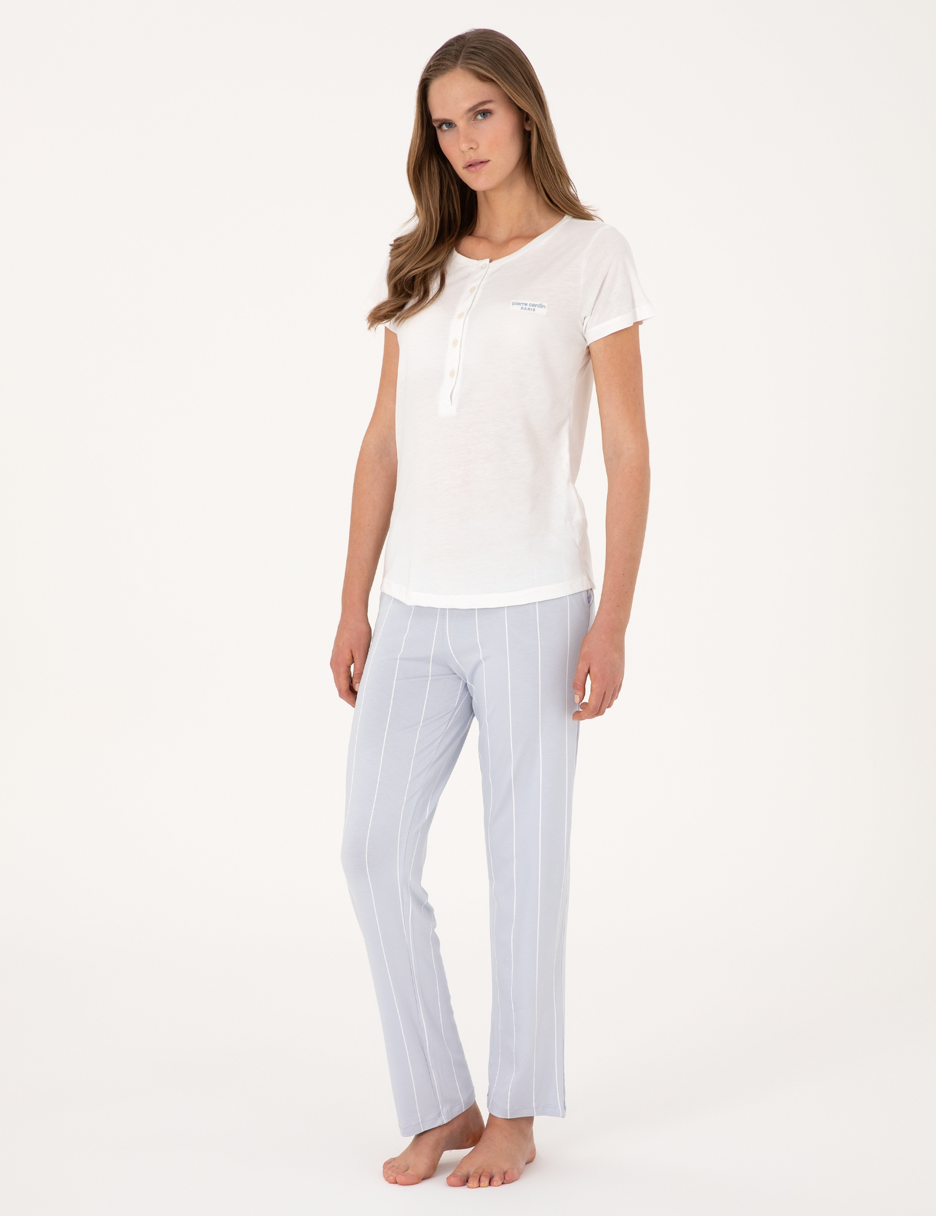Beyaz Lohusa Pijama Takımı - Image 4