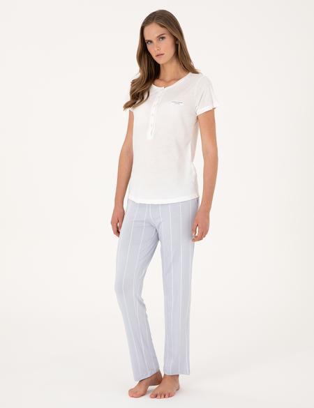 Beyaz Lohusa Pijama Takımı - 50319051002