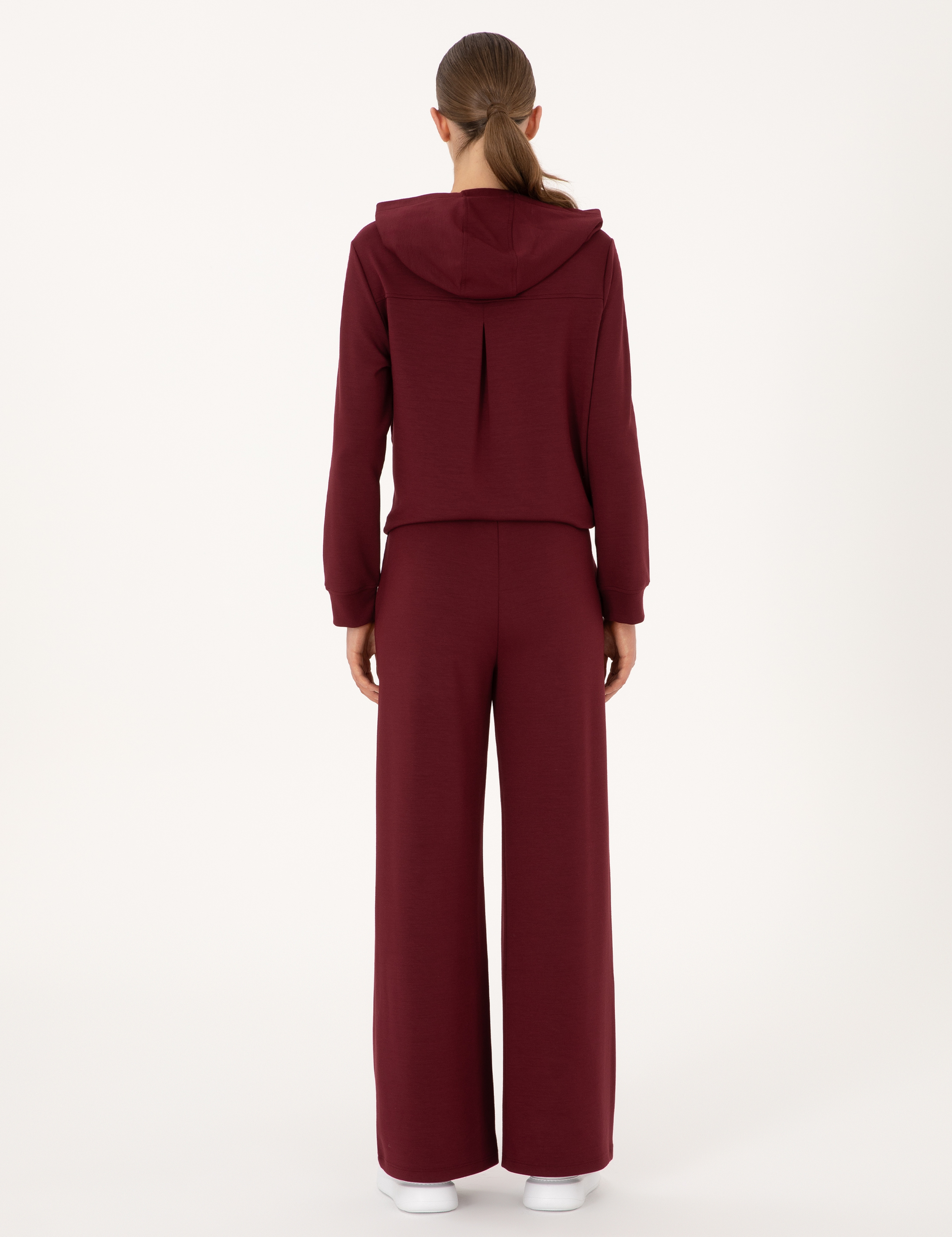 Vişne Flare Fit Modal Karışımlı Eşofman Altı - Image 4