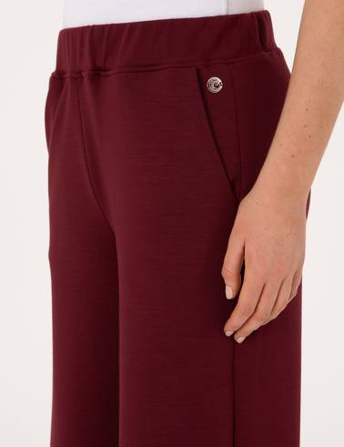 Vişne Flare Fit Modal Karışımlı Eşofman Altı
