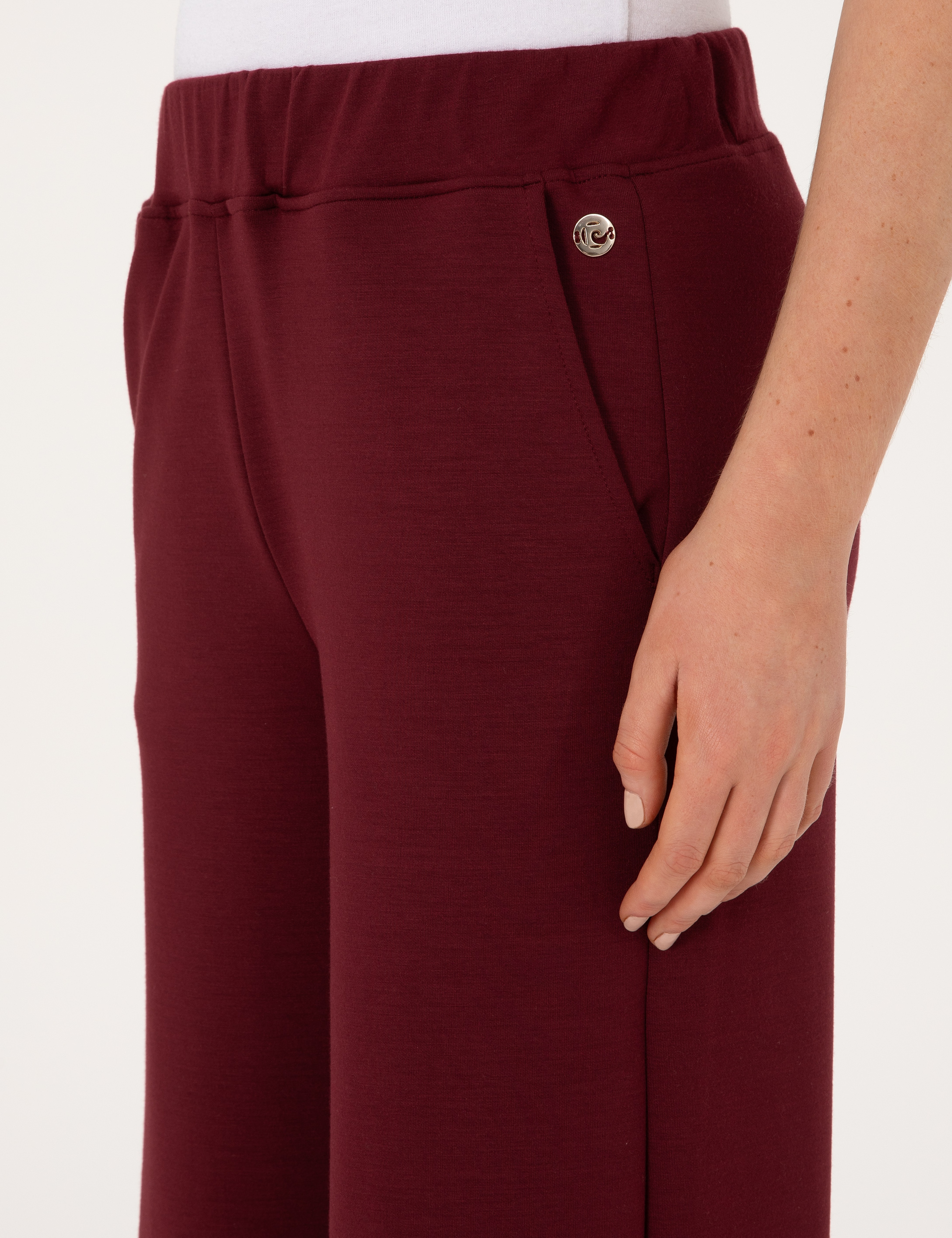 Vişne Flare Fit Modal Karışımlı Eşofman Altı - Image 5