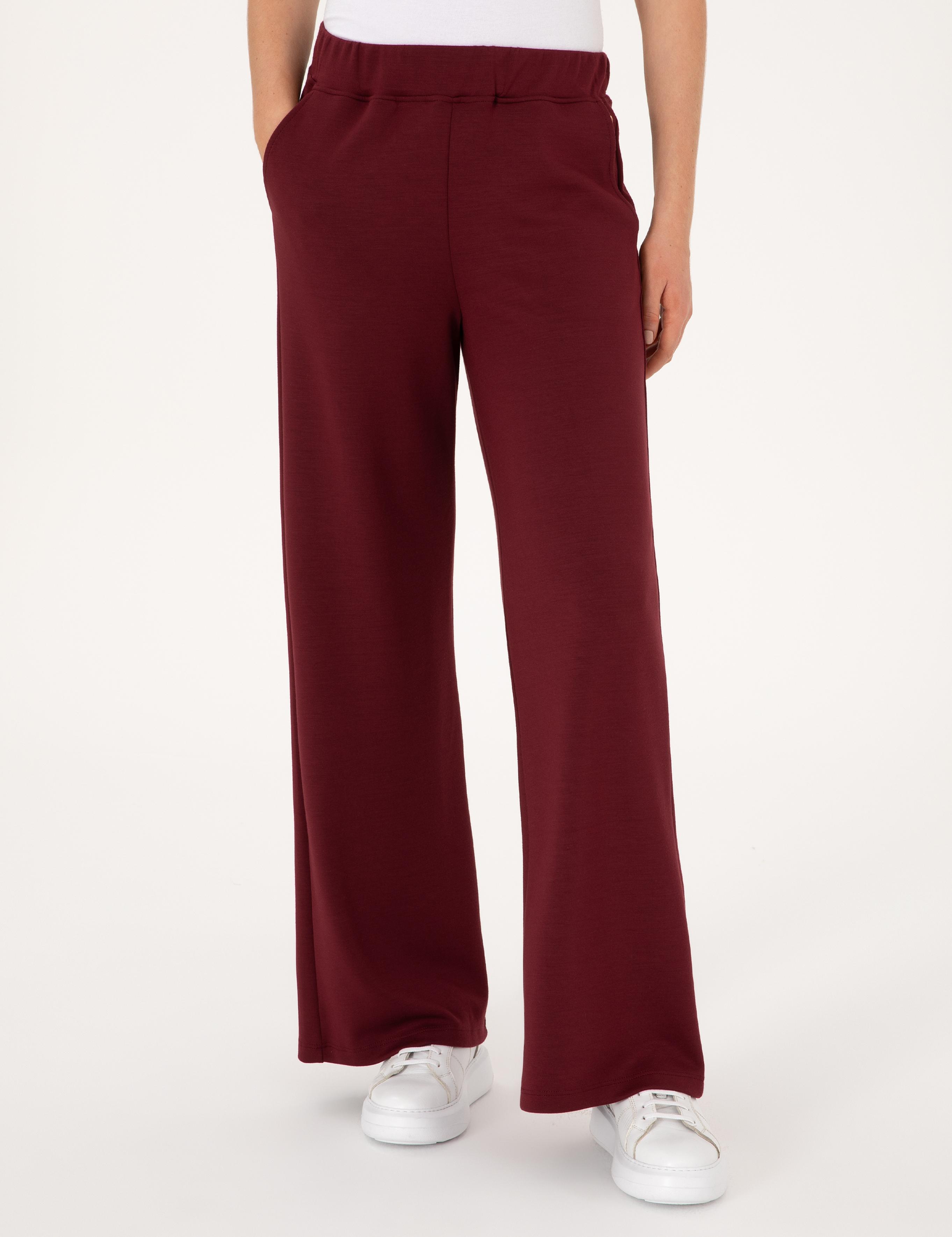 Vişne Flare Fit Modal Karışımlı Eşofman Altı