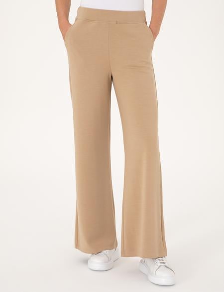 Bej Flare Fit Modal Karışımlı Eşofman Altı - 50314962005