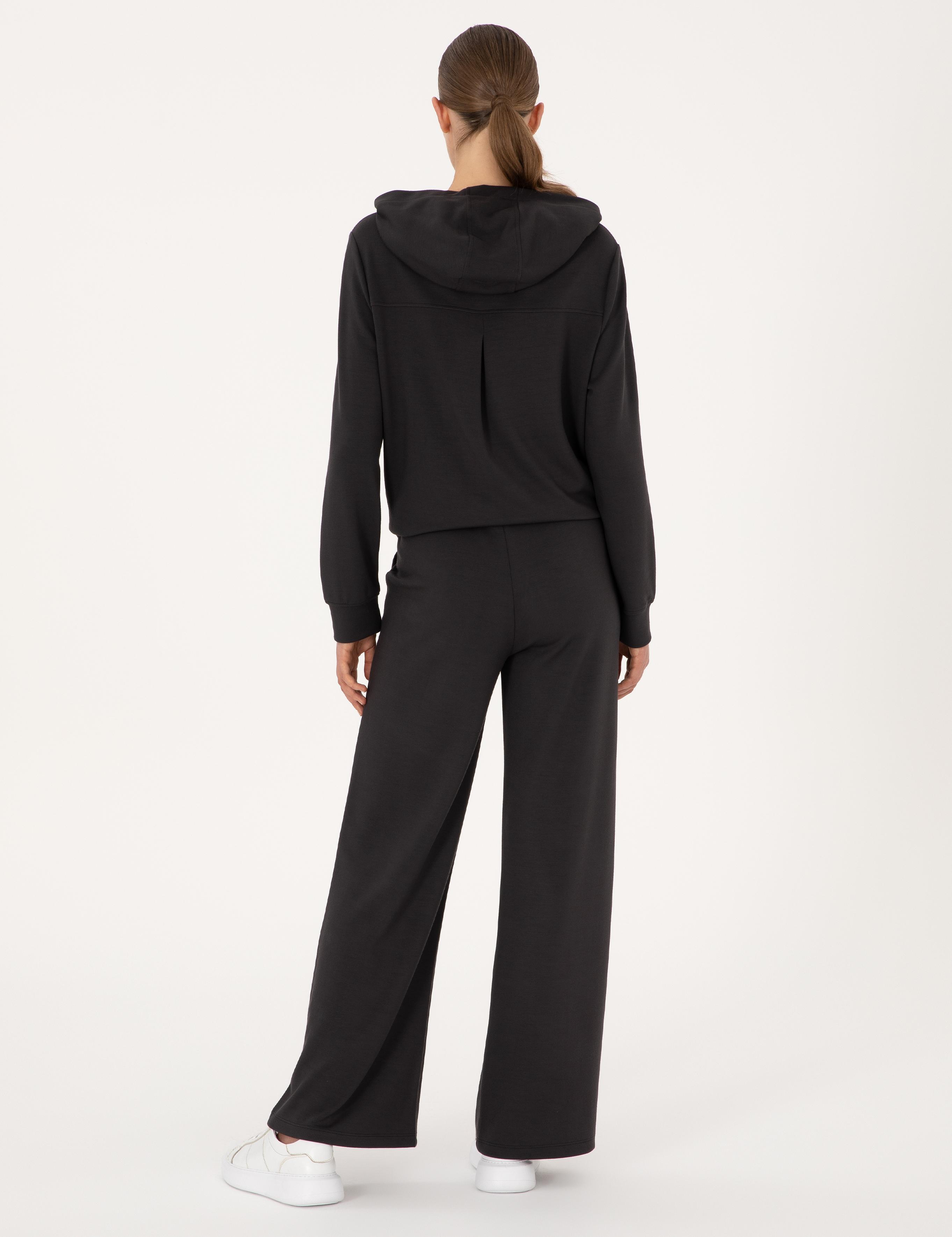 Antrasit Flare Fit Modal Karışımlı Eşofman Altı